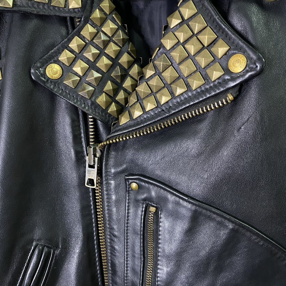Schott SCHOTT 611H Studded D-Pocket Horsehide Leather Jacket Size US M / EU 48-50 / 2 - 5 Thumbnail