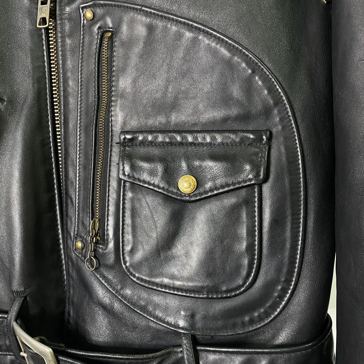 Schott SCHOTT 611H Studded D-Pocket Horsehide Leather Jacket Size US M / EU 48-50 / 2 - 6 Thumbnail