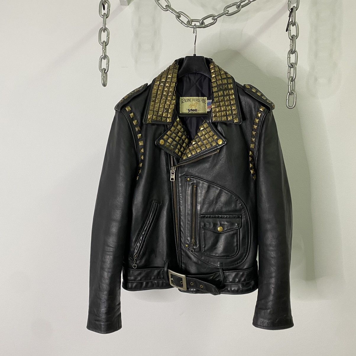 Leather Jacket × Made In Usa × Schott SCHOTT NYC 611H GENUINE 