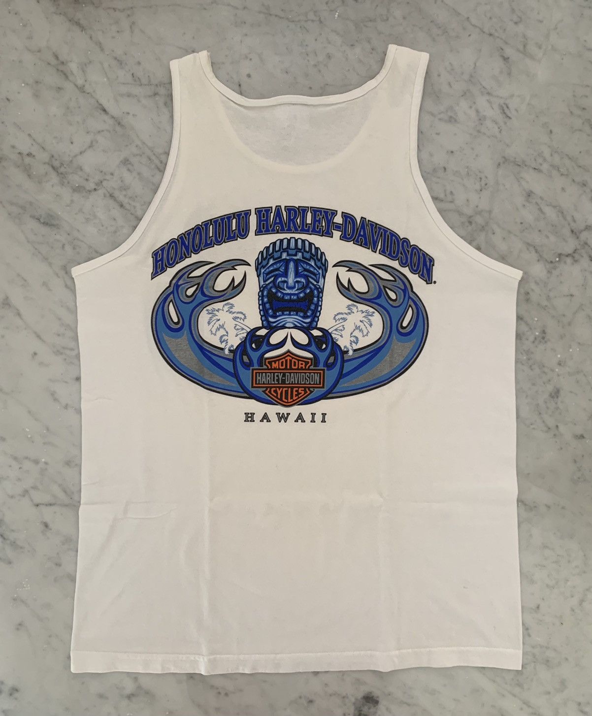 Harley Davidson VINTAGE HARLEY DAVIDSON HAWAII TANK TOP Size US L / EU 52-54 / 3 - 1 Thumbnail