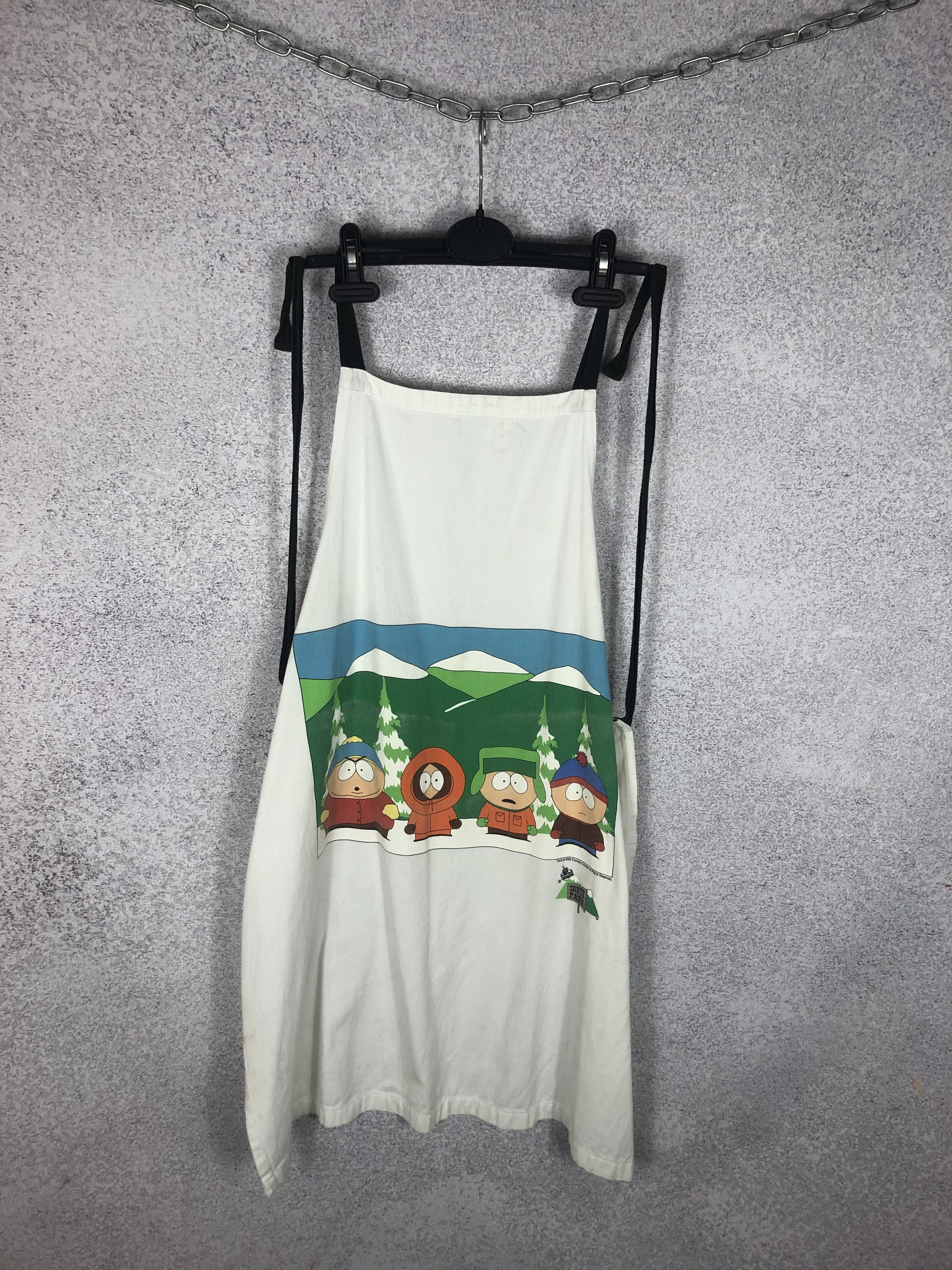 Cartoon Network × Vintage Vintage 1998 South Park Cartoon Network Apron t-shirt Size US M / EU 48-50 / 2 - 2 Thumbnail