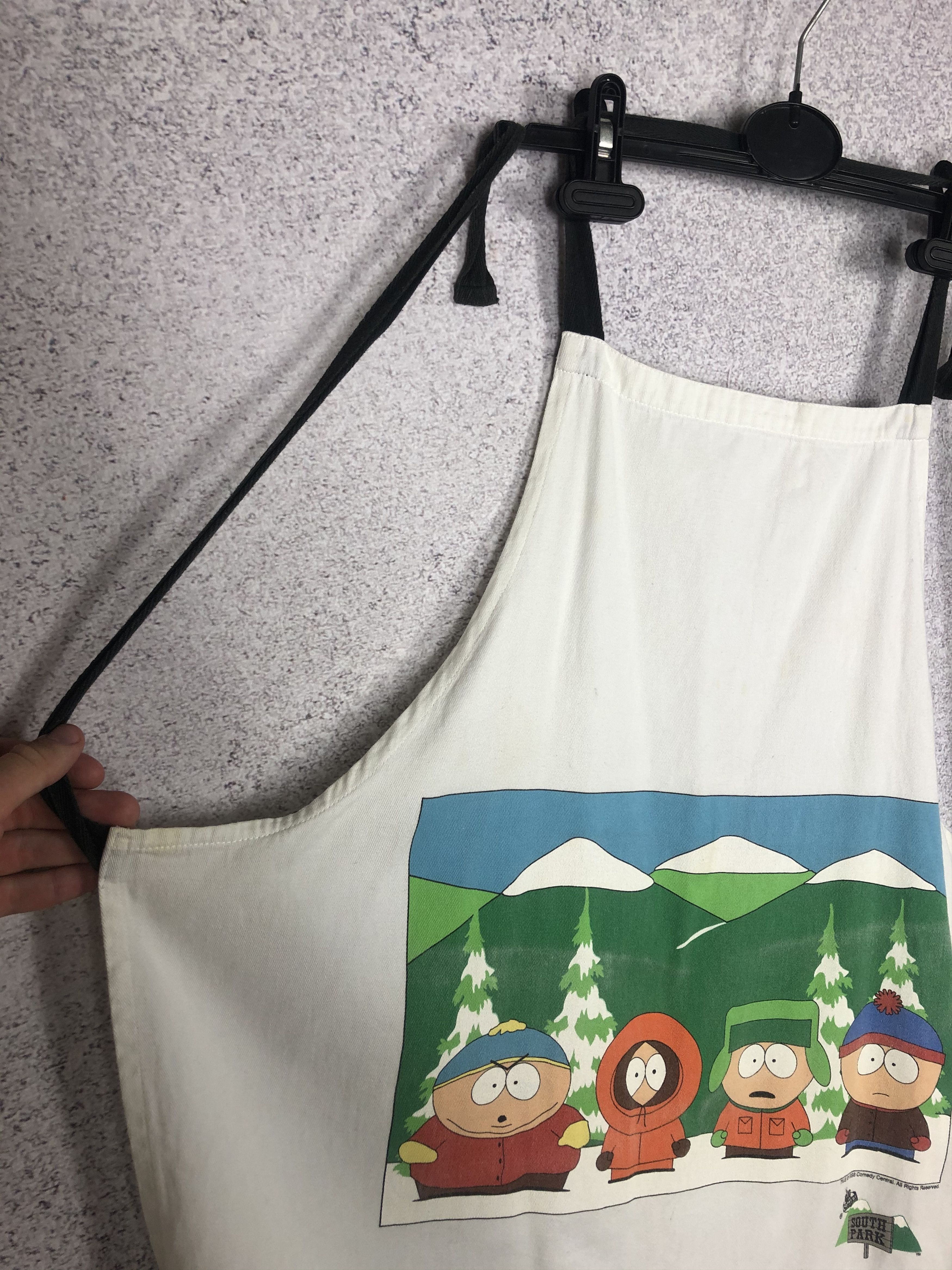 Cartoon Network × Vintage Vintage 1998 South Park Cartoon Network Apron t-shirt Size US M / EU 48-50 / 2 - 5 Thumbnail