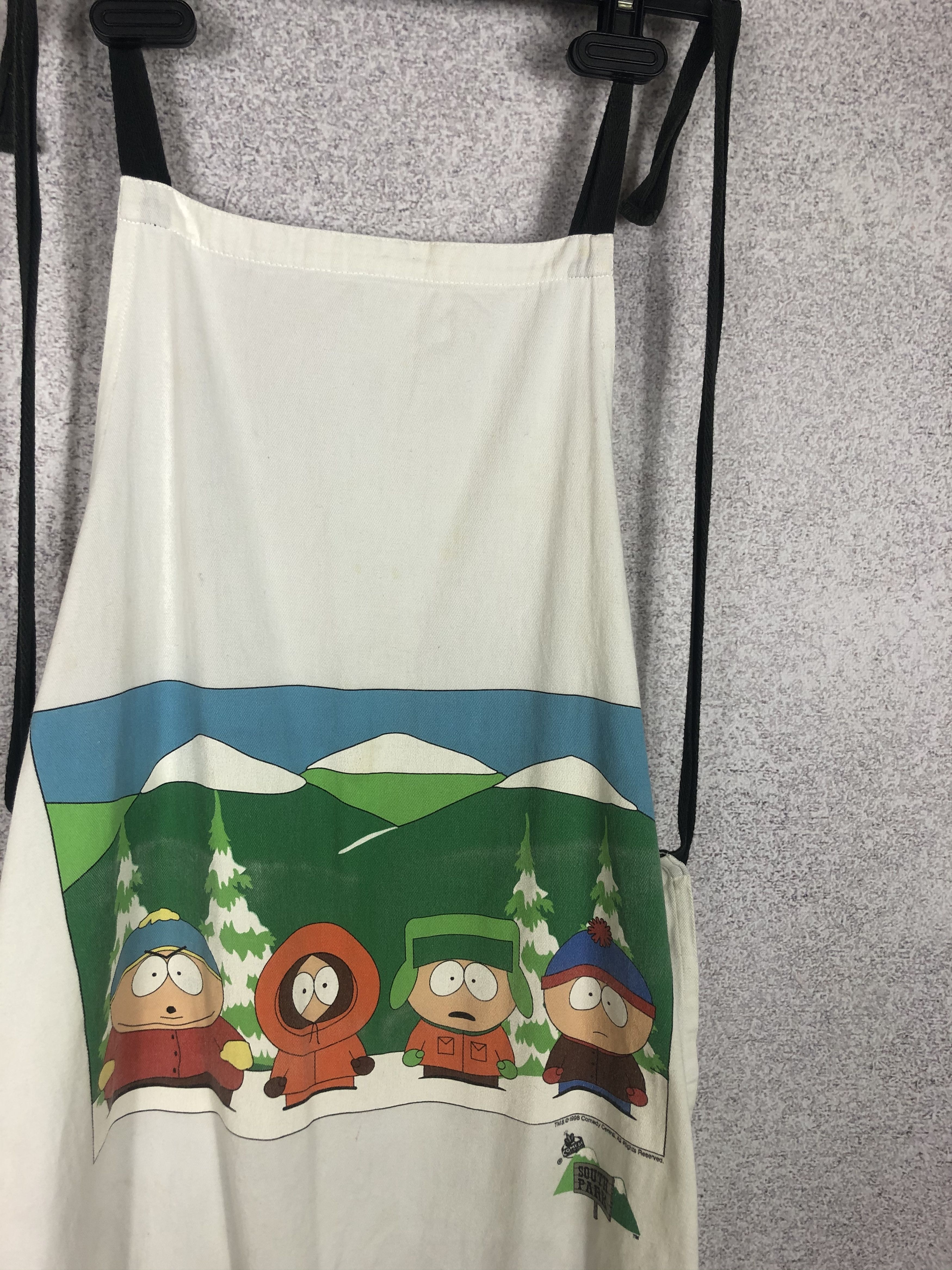 Cartoon Network × Vintage Vintage 1998 South Park Cartoon Network Apron t-shirt Size US M / EU 48-50 / 2 - 1 Thumbnail