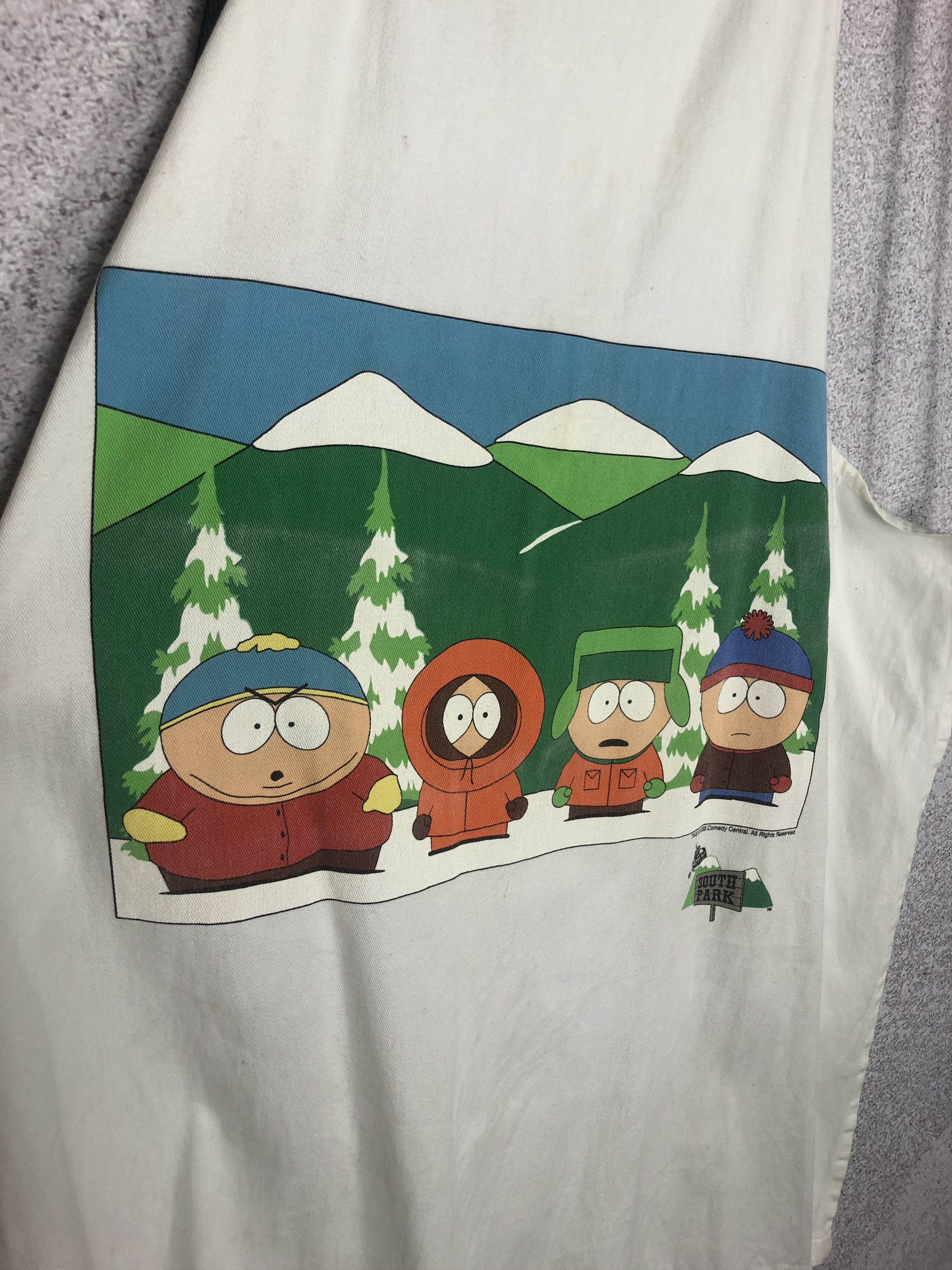 Cartoon Network × Vintage Vintage 1998 South Park Cartoon Network Apron t-shirt Size US M / EU 48-50 / 2 - 4 Thumbnail