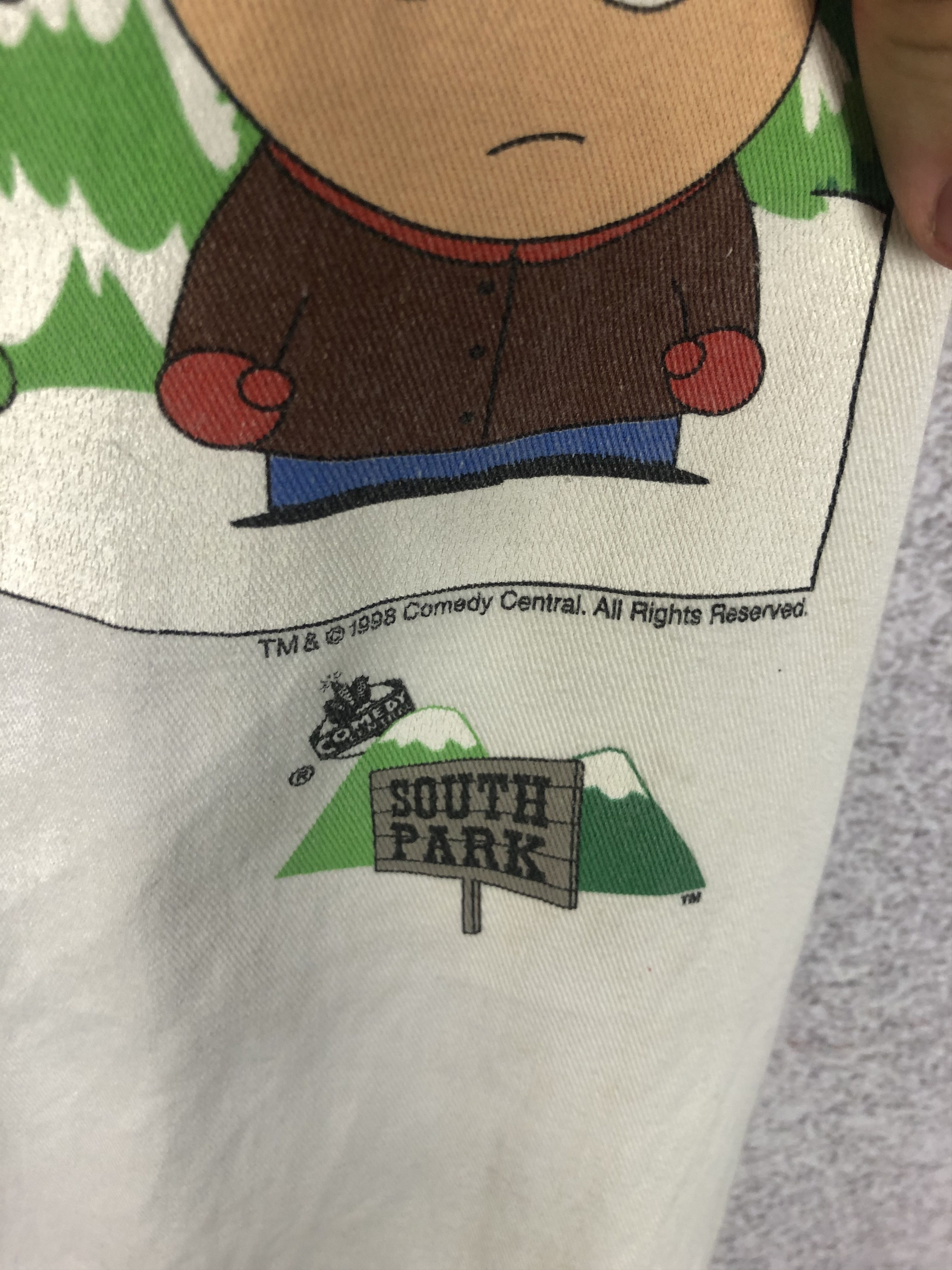Cartoon Network × Vintage Vintage 1998 South Park Cartoon Network Apron t-shirt Size US M / EU 48-50 / 2 - 3 Thumbnail