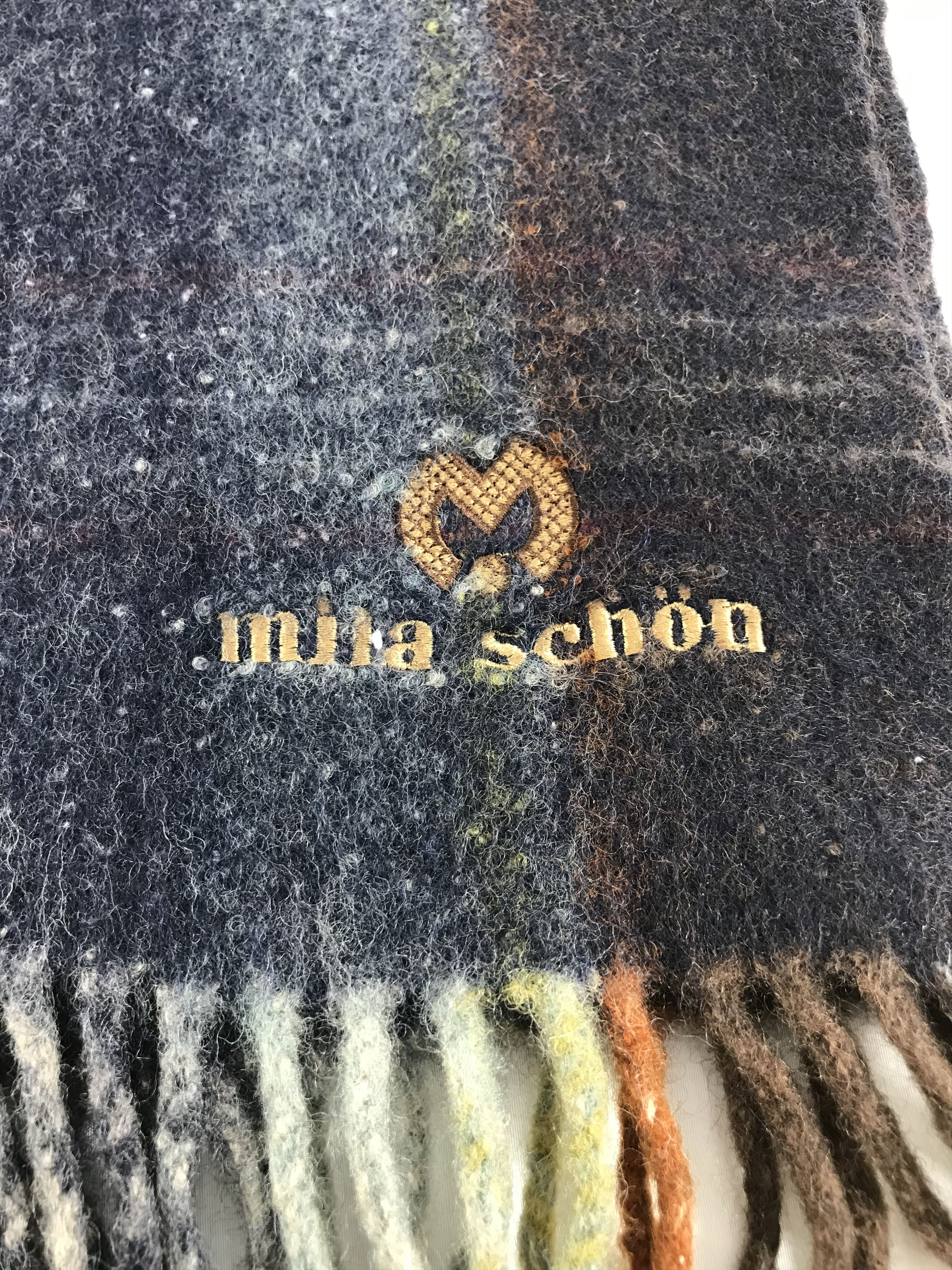 Mila Schon Mila Schon Wool Scarf Muffler Neckgear Neck Warmer V25 Size ONE SIZE - 4 Thumbnail