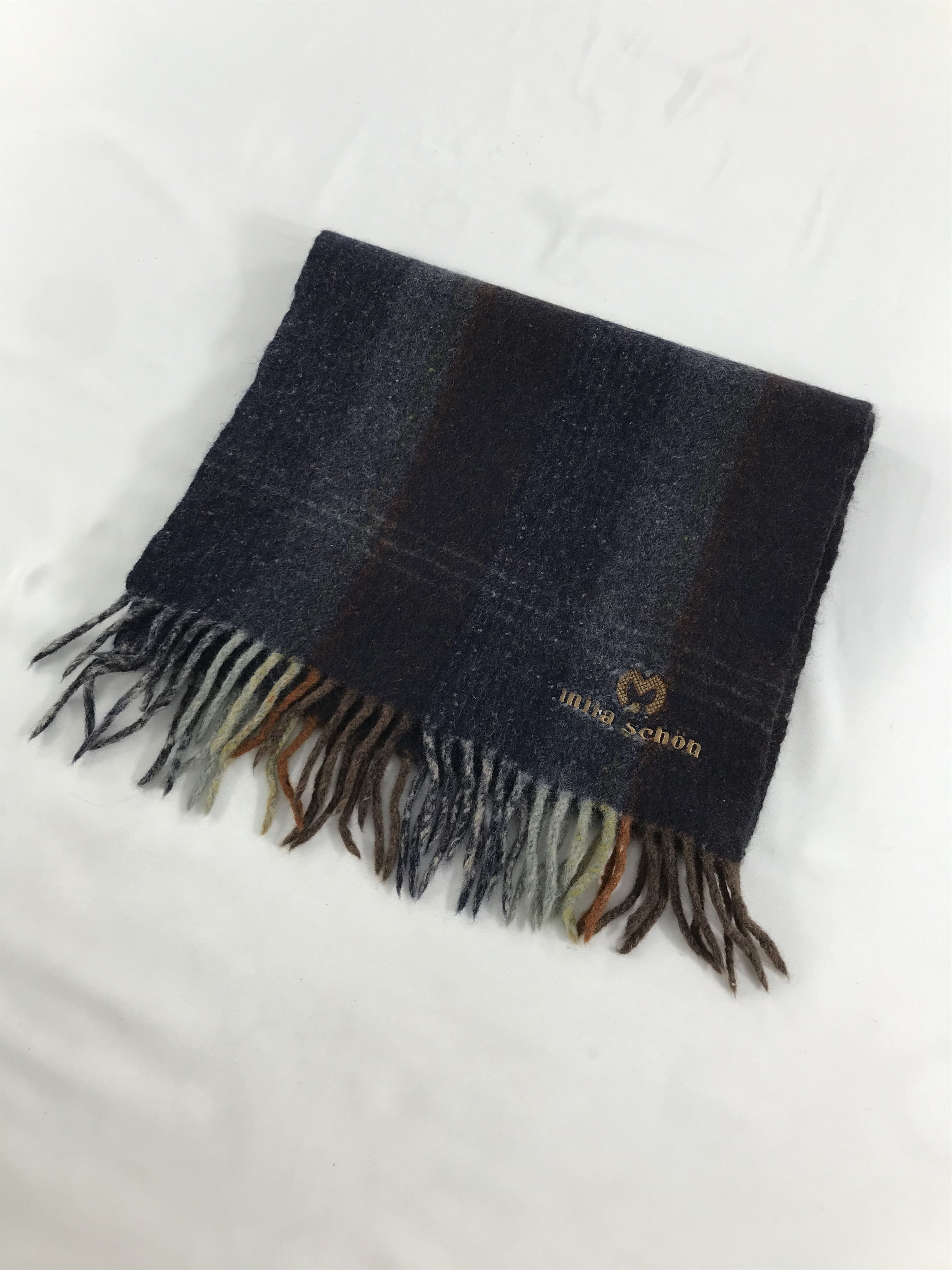 Mila Schon Mila Schon Wool Scarf Muffler Neckgear Neck Warmer V25 Size ONE SIZE - 2 Thumbnail