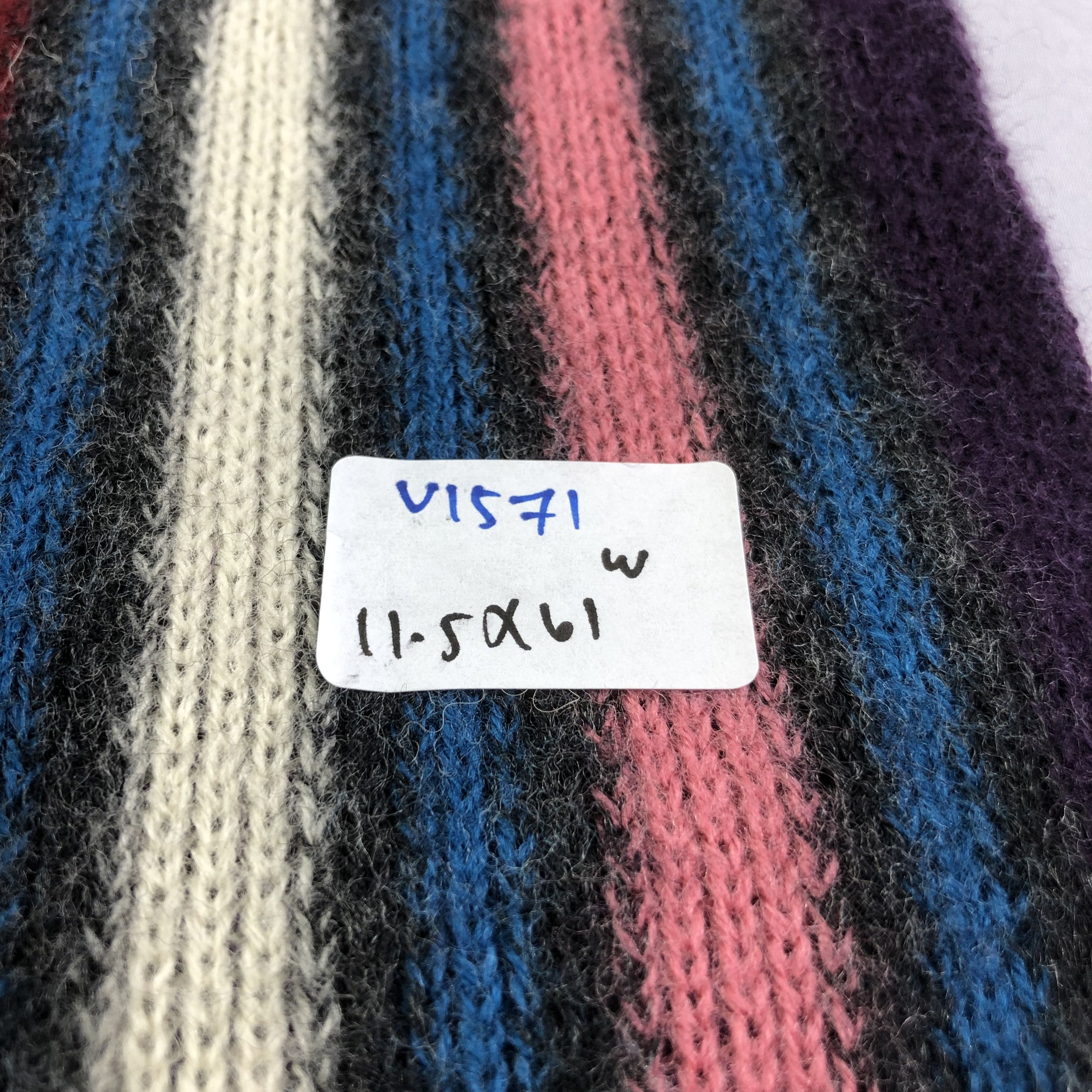 Paul Stuart Paul Stuart Striped Knit Wool Scarf Muffler V1571 Size ONE SIZE - 5 Thumbnail