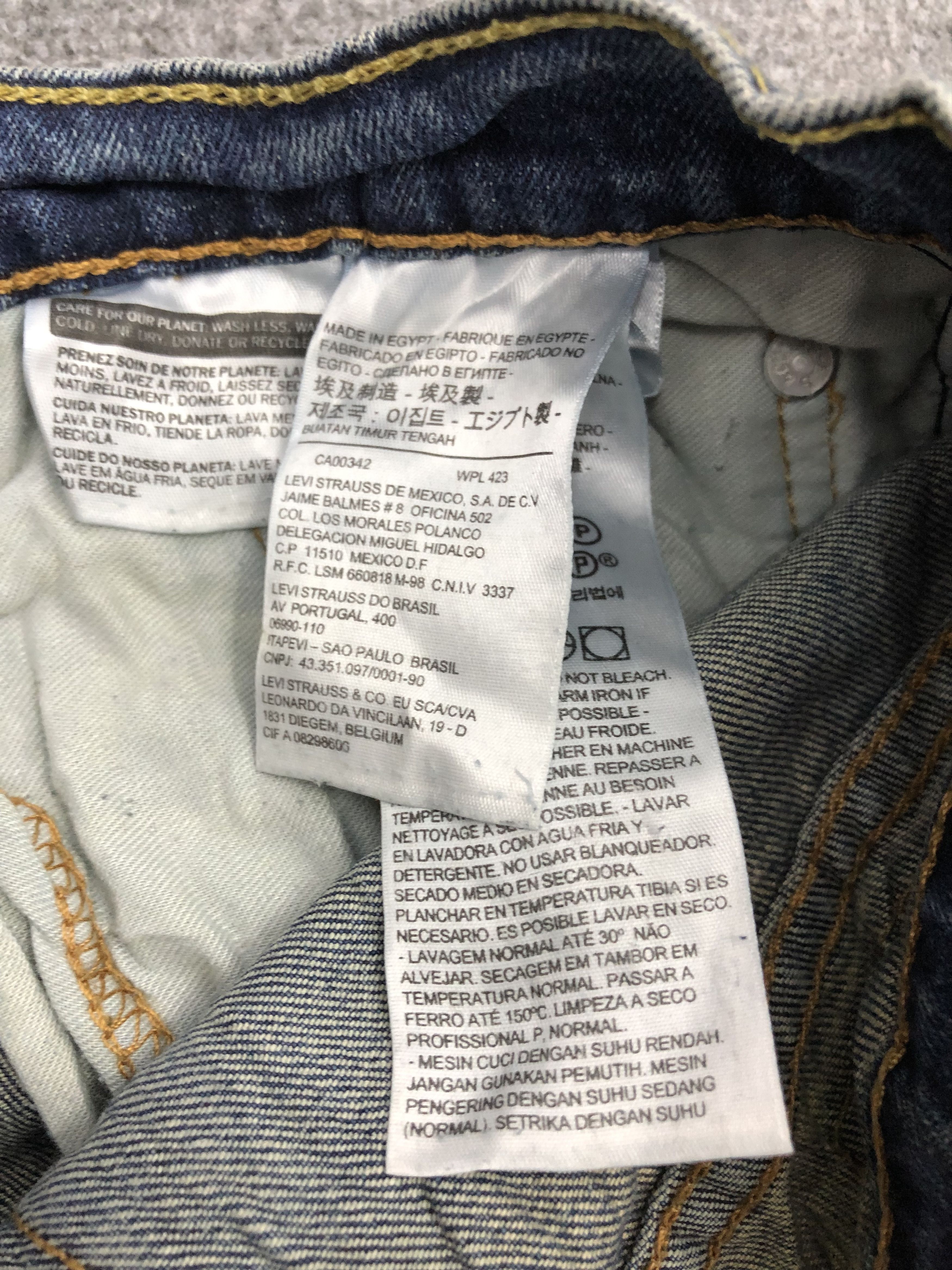 Levi's Vintage Levis 511 Faded Blue Jeans DP1187 Size US 34 / EU 50 - 6 Thumbnail