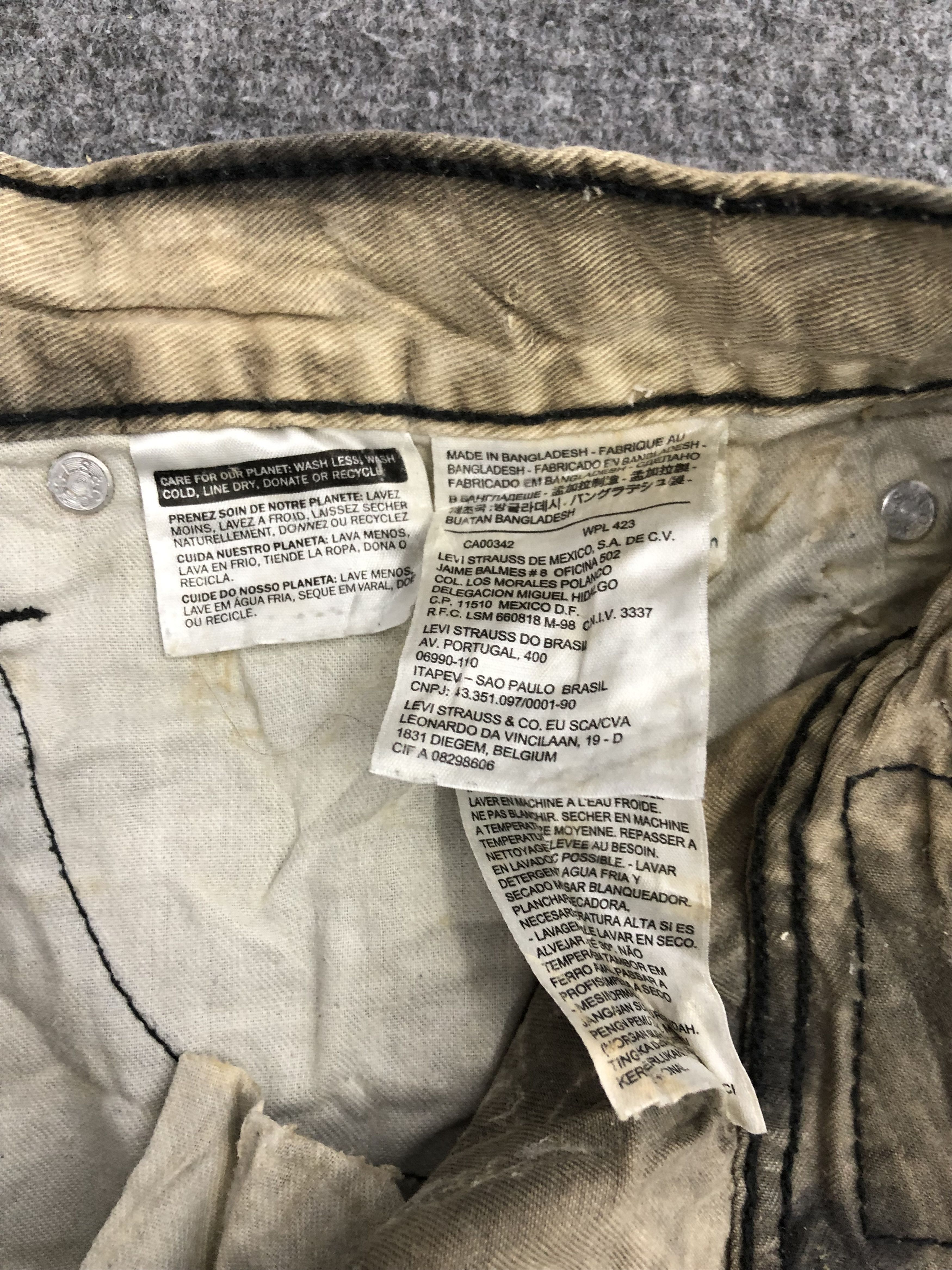 Levi's Vintage Levis 514 Sun Faded Jeans DP1189 Size US 34 / EU 50 - 6 Thumbnail