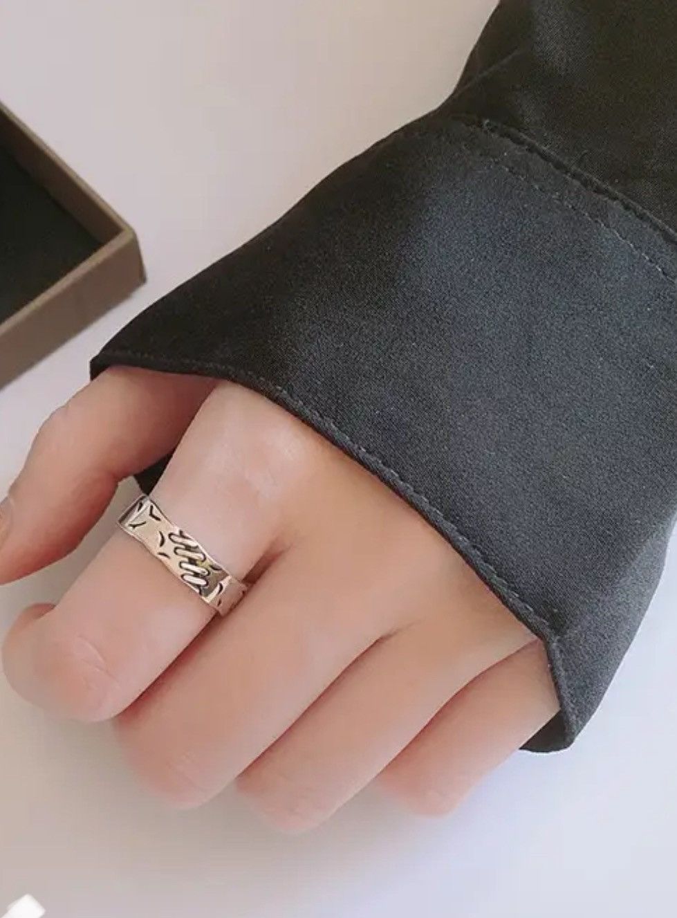 Jewelry Creative Handmade Scar Ring Size ONE SIZE - 3 Thumbnail