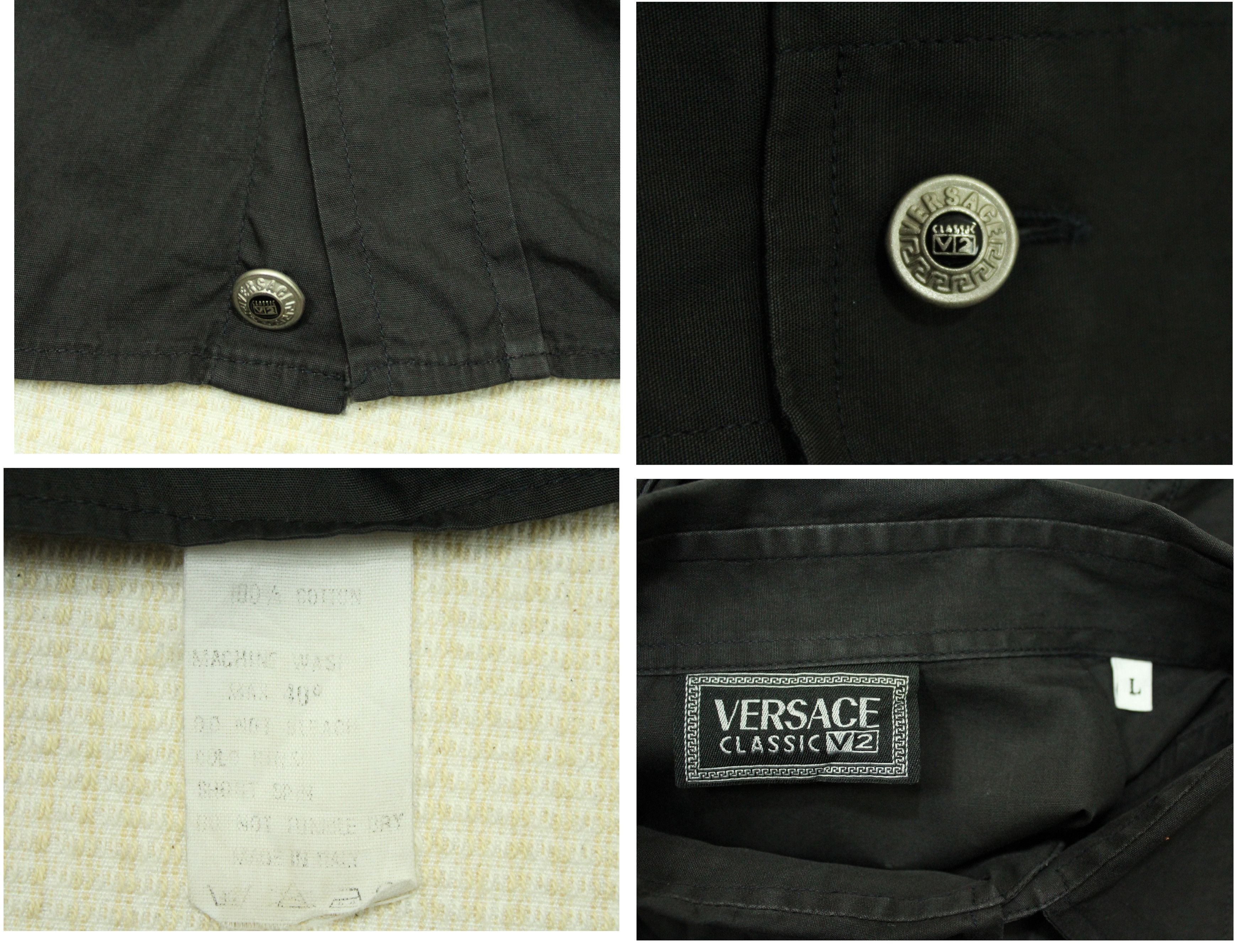 Versace VERSACE Shirt V2 Embroidered Logo By Gianni Versace Vintage Size US L / EU 52-54 / 3 - 8 Thumbnail