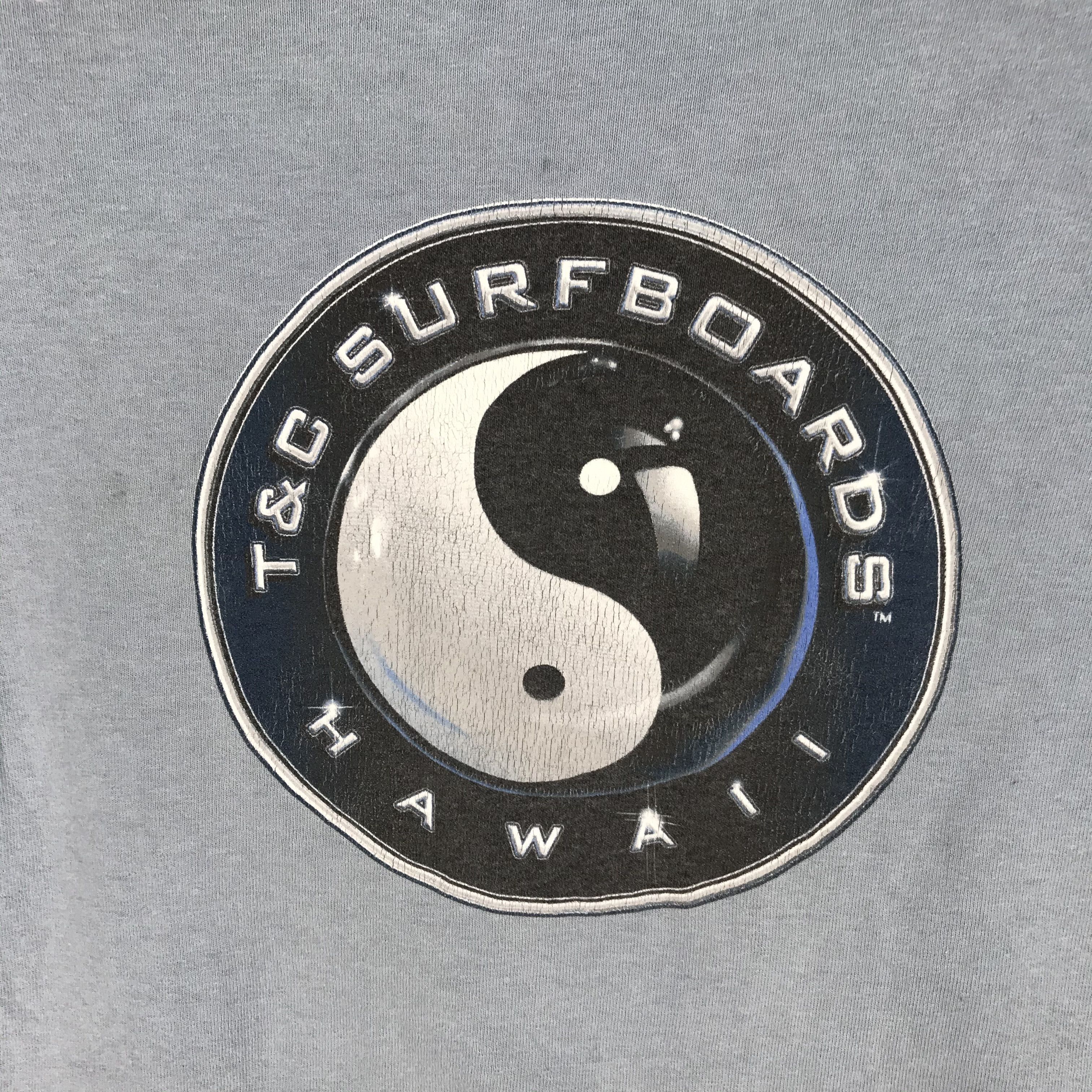 Vintage 90s Vintage T&C SURFBOARDS T Shirt #2326-80 Size US S / EU 44-46 / 1 - 2 Thumbnail