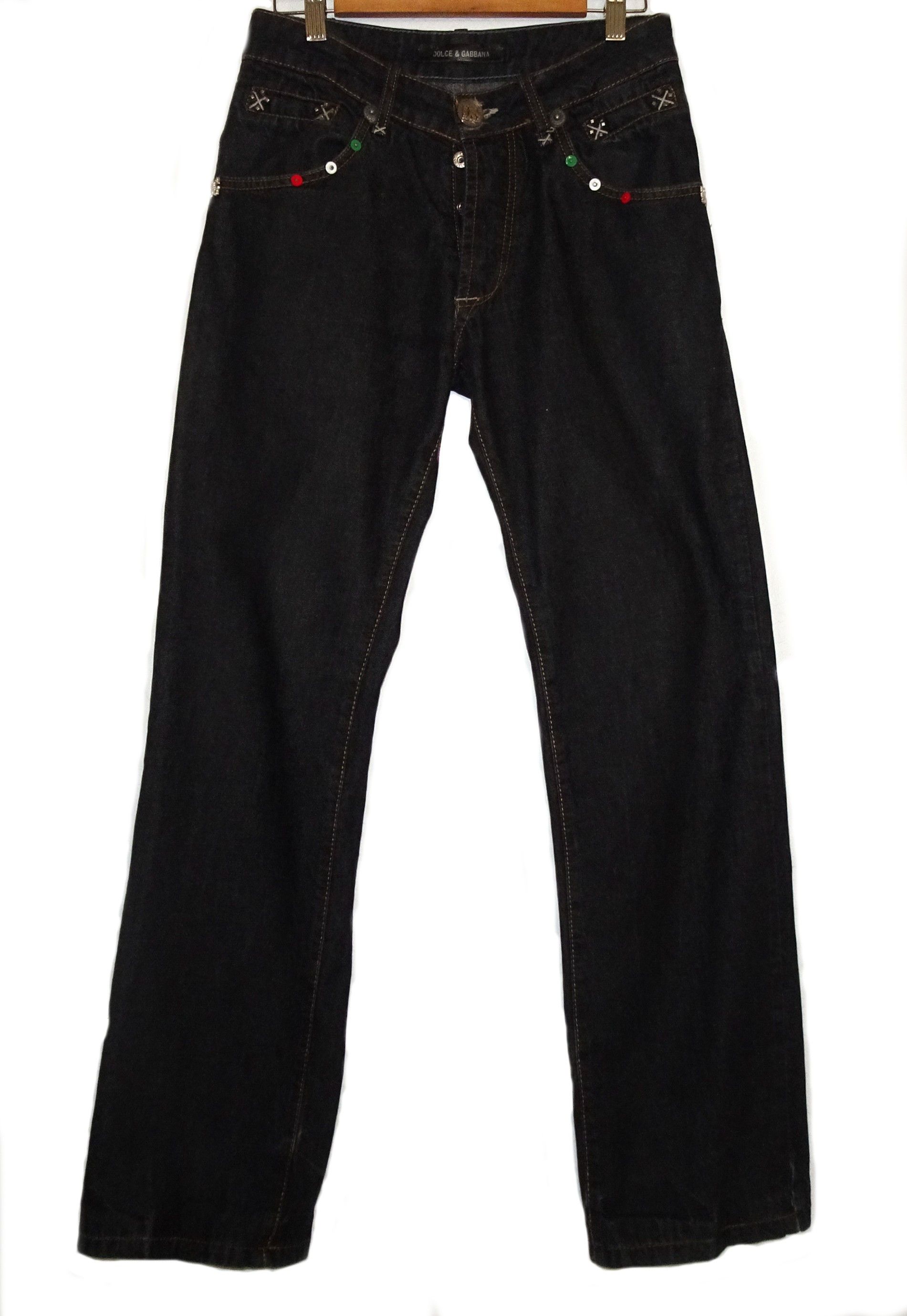 DOLCE&GABANNA VINTAGE STUDDED JEANS RARE!