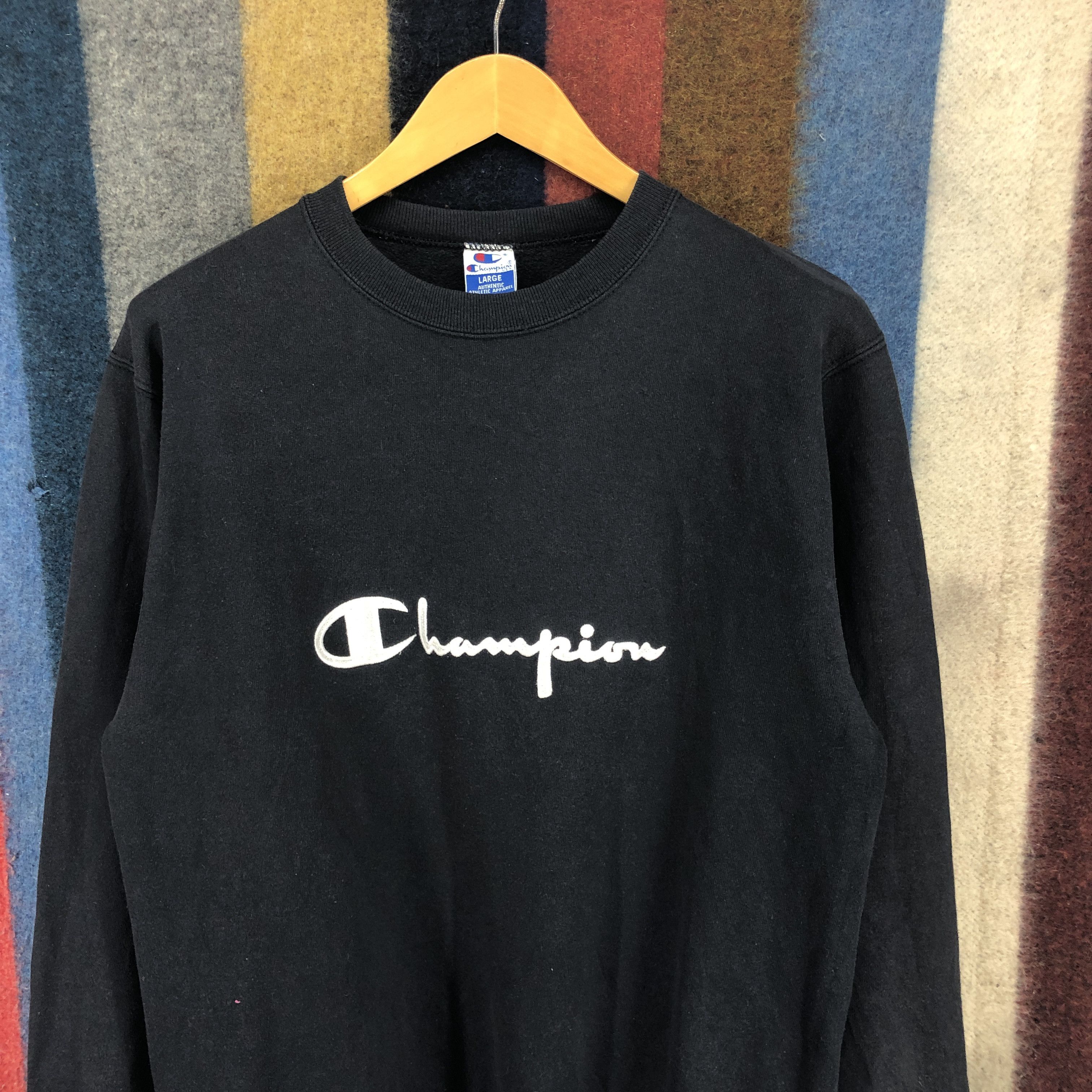 Champion 90s Vintage CHAMPION Crew Neck Sweatshirt #0257/L Size US L / EU 52-54 / 3 - 2 Thumbnail