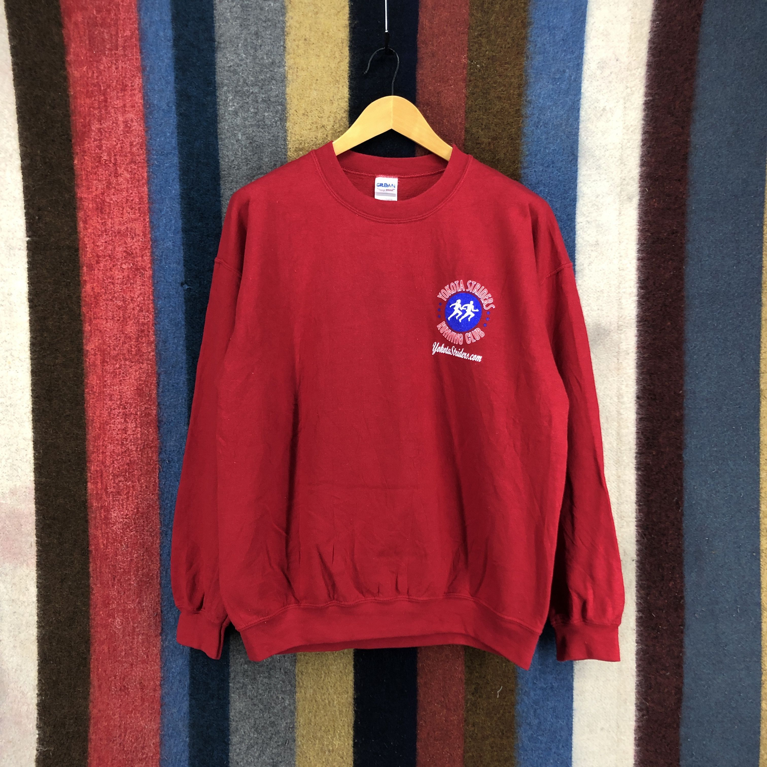 Gildan Y2K Vintage YOKOTA STRIDER FROSTBITE Sweatshirt #2750-99 Size US L / EU 52-54 / 3 - 5 Thumbnail
