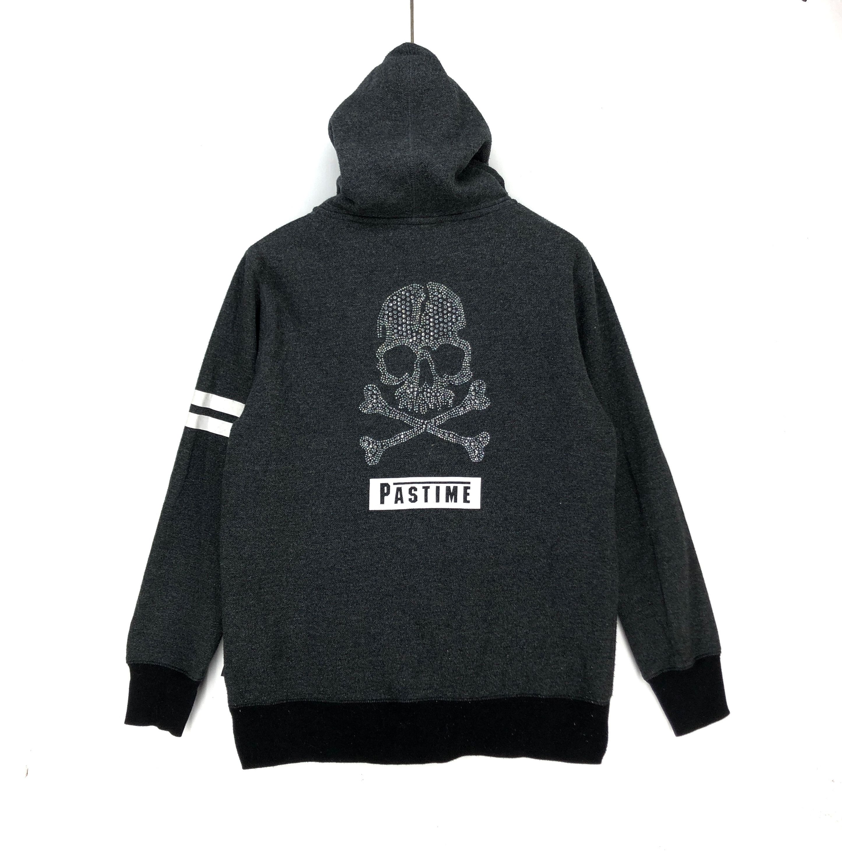 image of Skulls Azul Primera Bead Skull Zipper Hoodie 1470-54 in Black, Men's (Size Medium)