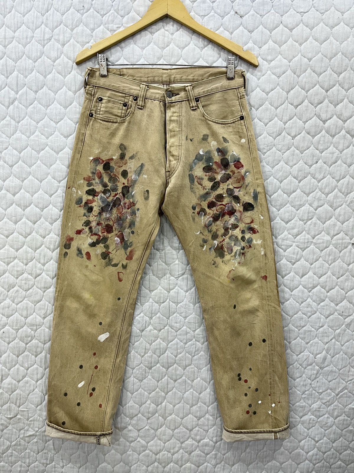 Full Count & Co. (Xx). FULL COUNT & CO HYPEBEAST SELVEDGE PAINTS DENIM Size US 30 / EU 46 - 1 Thumbnail