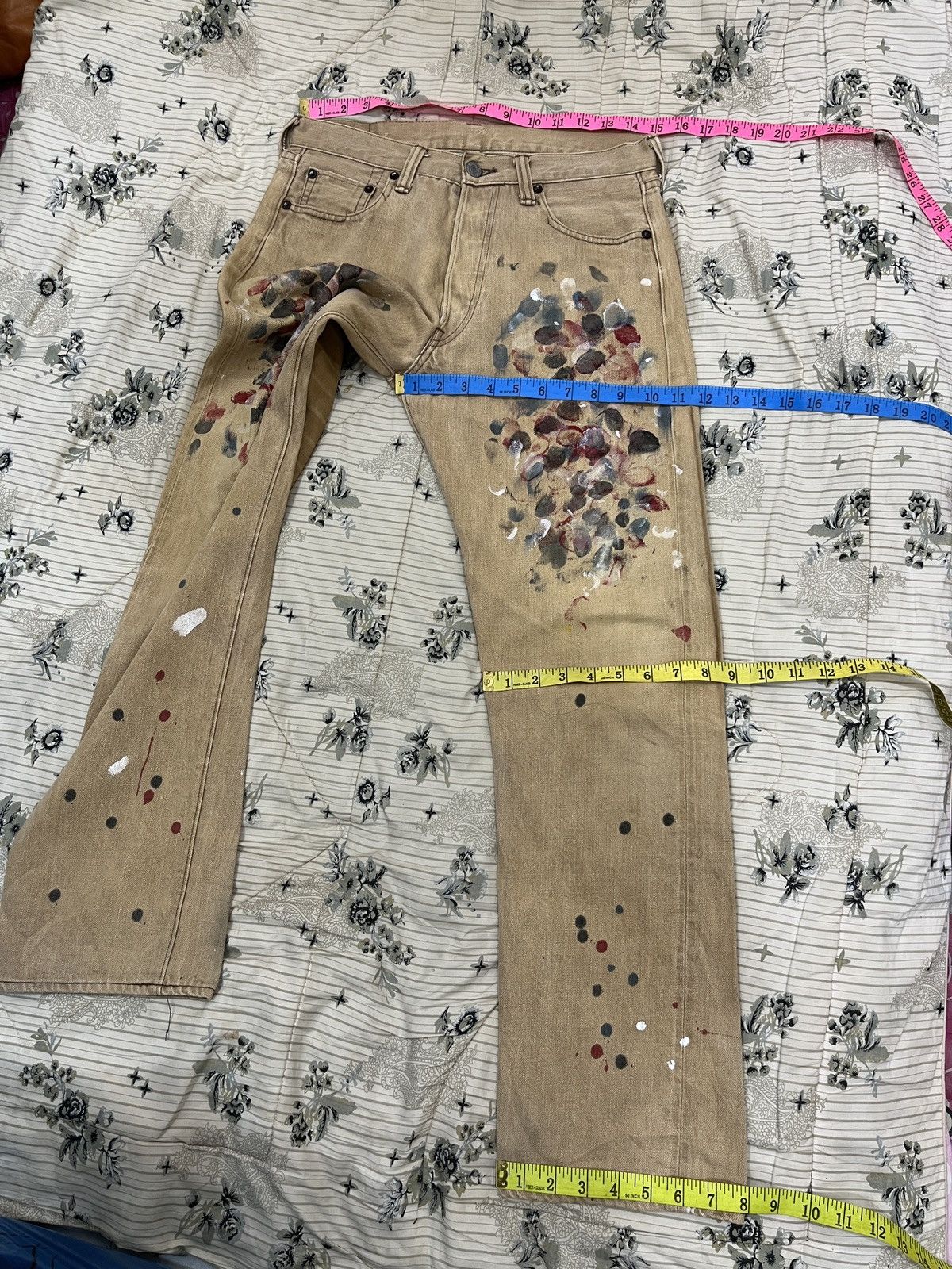 Full Count & Co. (Xx). FULL COUNT & CO HYPEBEAST SELVEDGE PAINTS DENIM Size US 30 / EU 46 - 14 Thumbnail