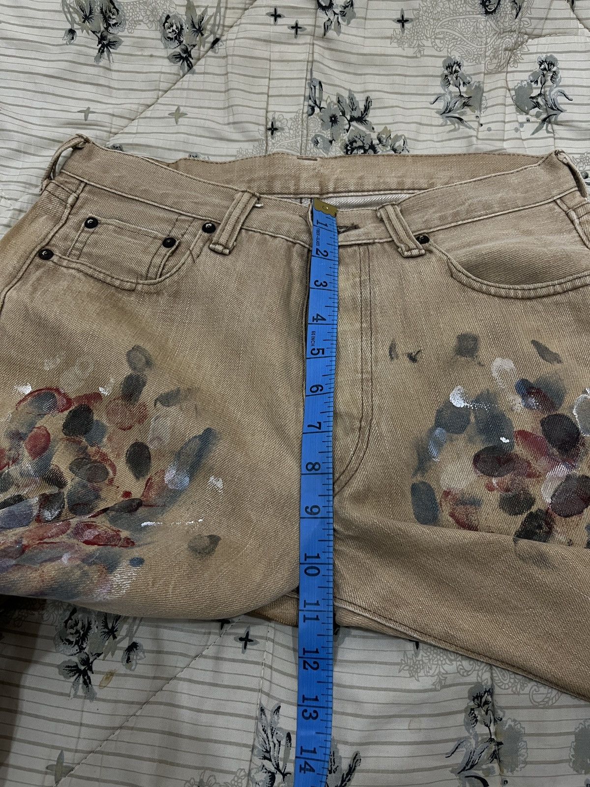 Full Count & Co. (Xx). FULL COUNT & CO HYPEBEAST SELVEDGE PAINTS DENIM Size US 30 / EU 46 - 16 Thumbnail