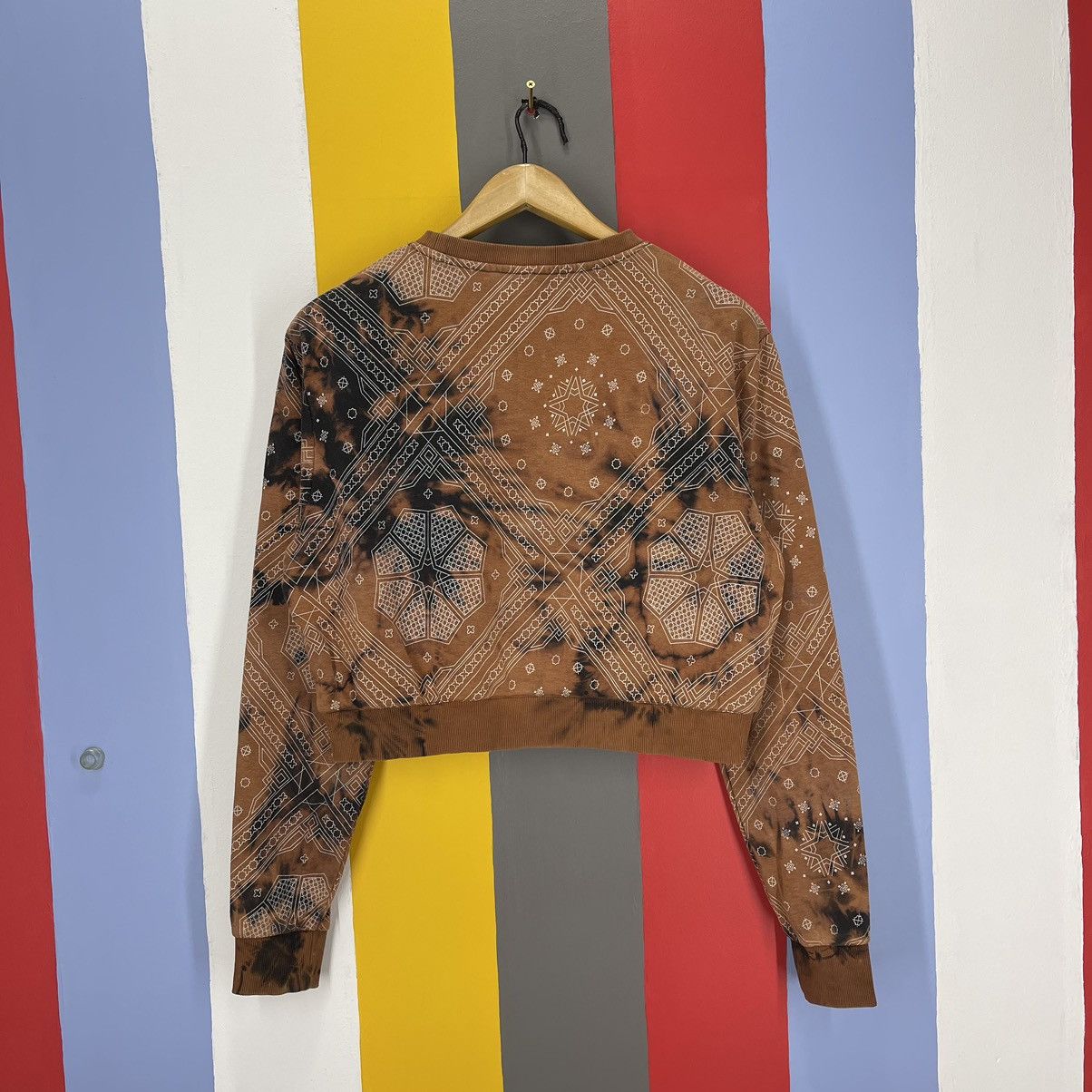 H&M DIVIDED H&M Custom Crop Sweatshirt Acid Wash #1275/AS Size S / US 4 / IT 40 - 7 Thumbnail
