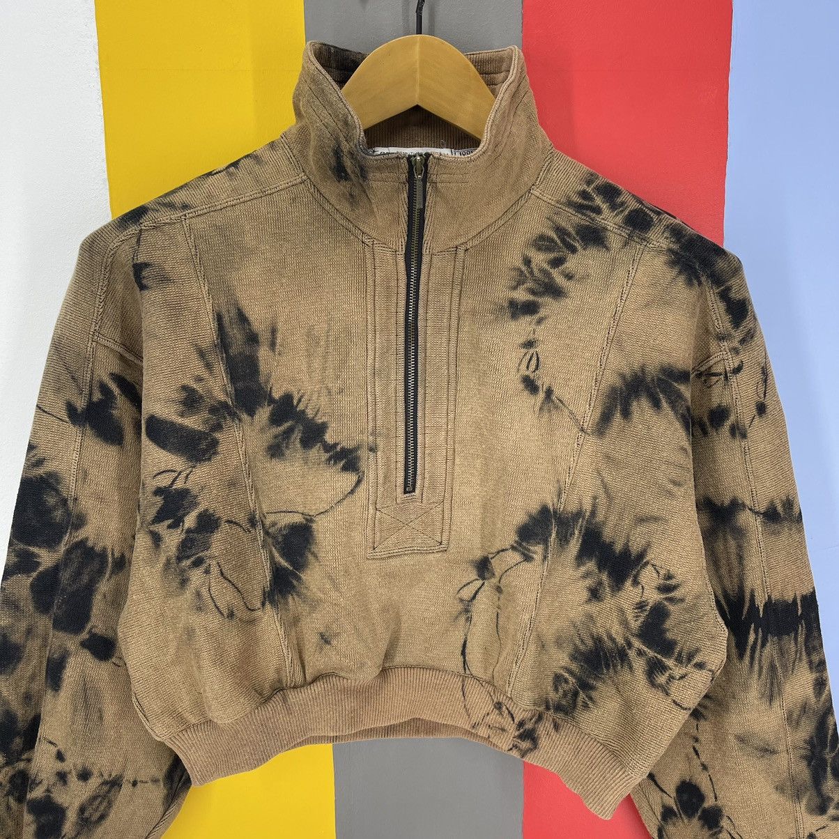 Cerruti 1881 90s Vintage CERRUTI 1881 Crop Sweatshirt Acid Wash #1276/AS Size S / US 4 / IT 40 - 2 Thumbnail