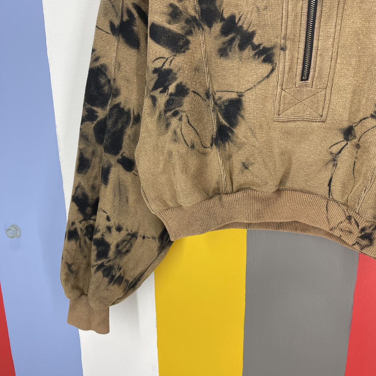Cerruti 1881 90s Vintage CERRUTI 1881 Crop Sweatshirt Acid Wash #1276/AS Size S / US 4 / IT 40 - 3 Thumbnail