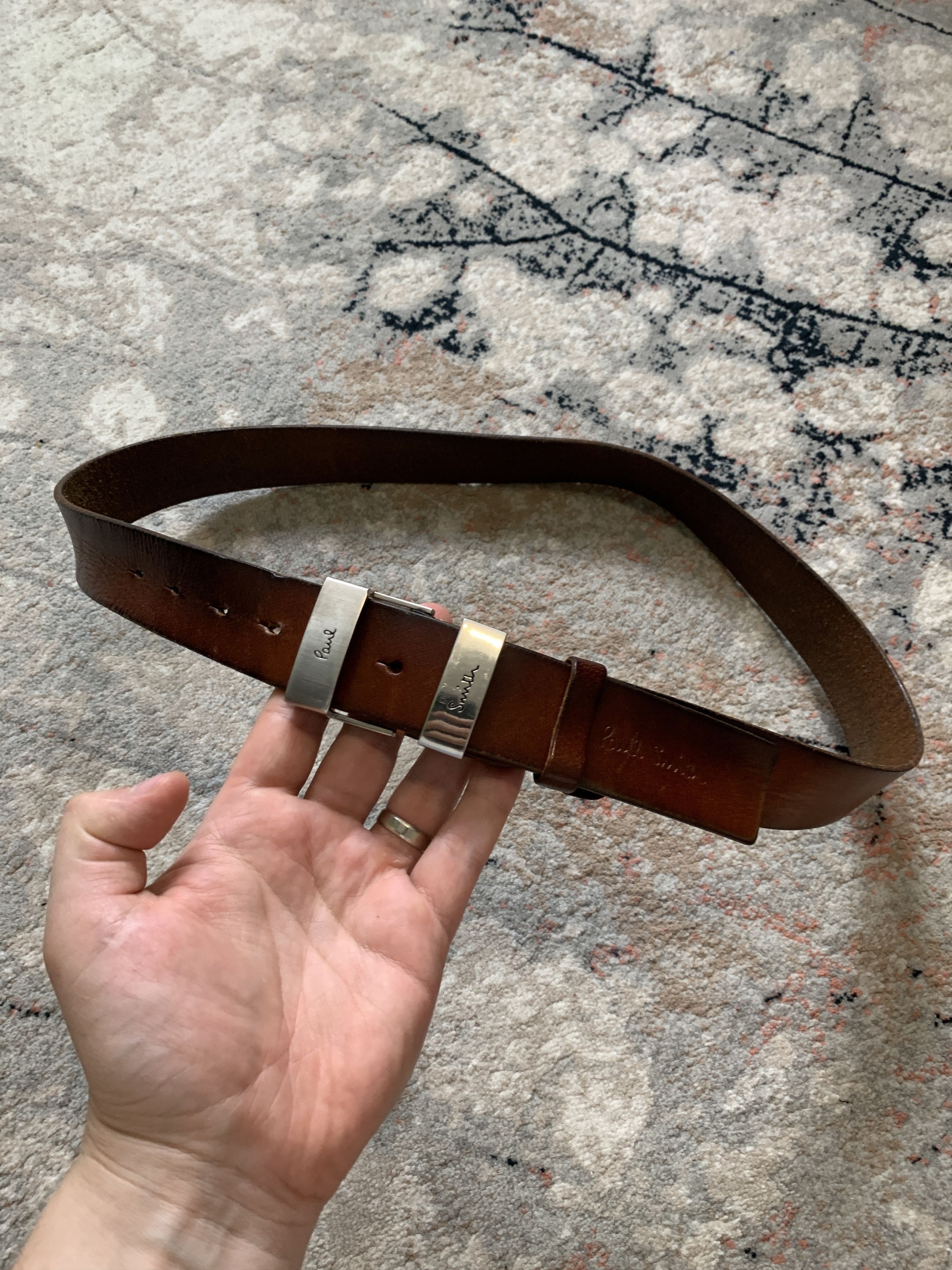 paul smith leather belt