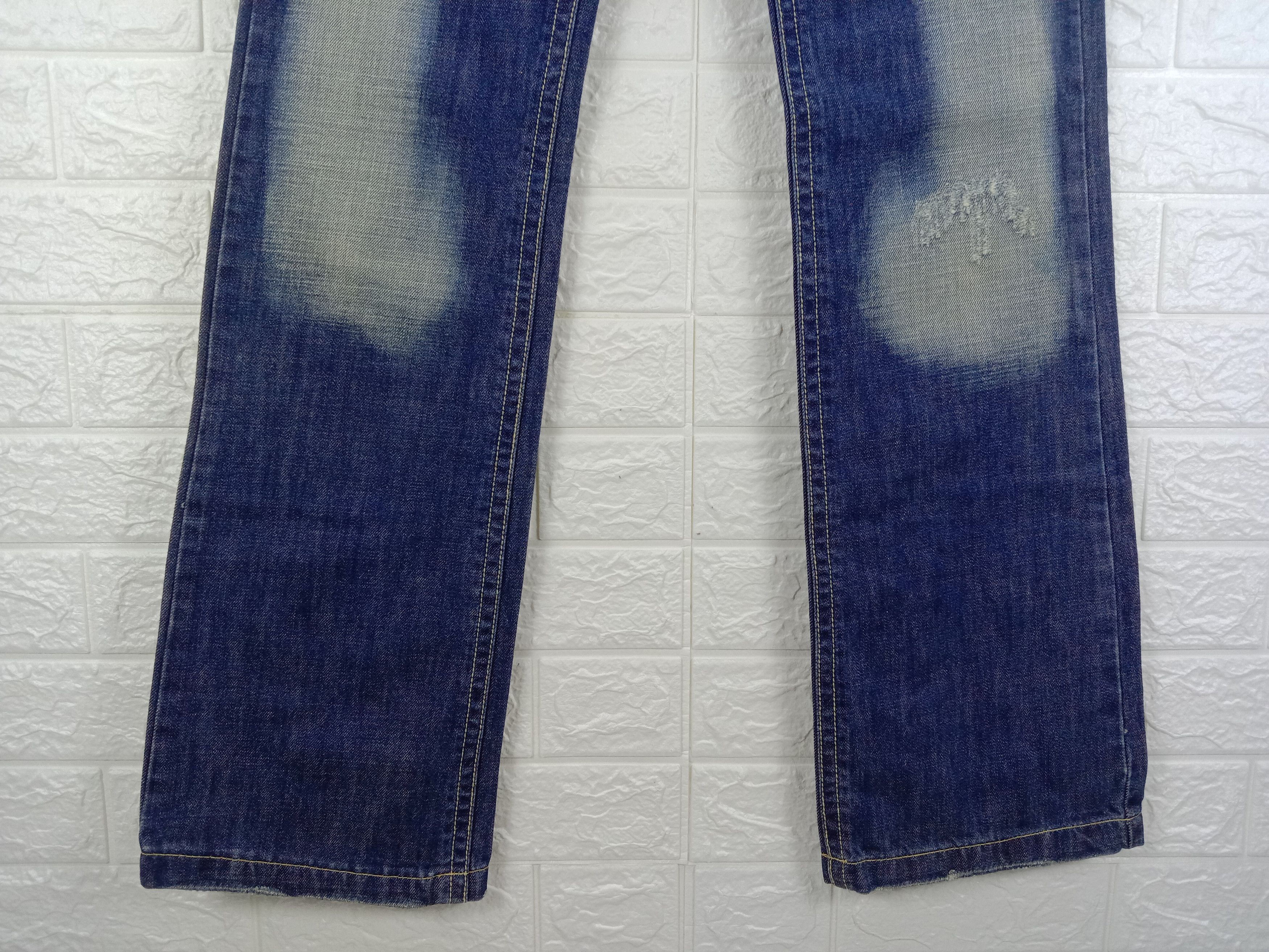 Japanese Brand Vintage Embroidered Jeans Japanese Art Denim Size 27" / US 4 / IT 40 - 8 Thumbnail