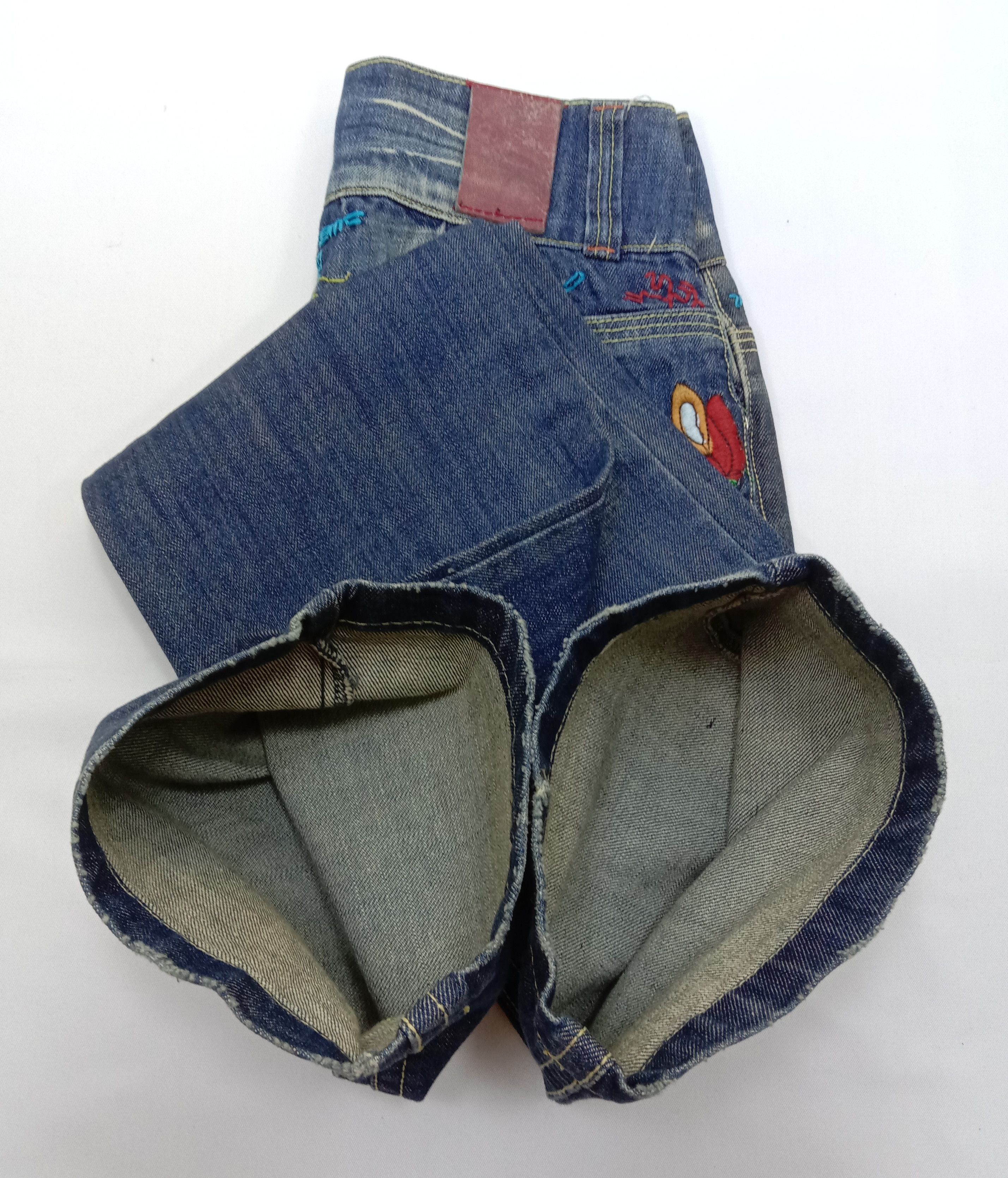 Japanese Brand Vintage Embroidered Jeans Japanese Art Denim Size 27" / US 4 / IT 40 - 11 Thumbnail