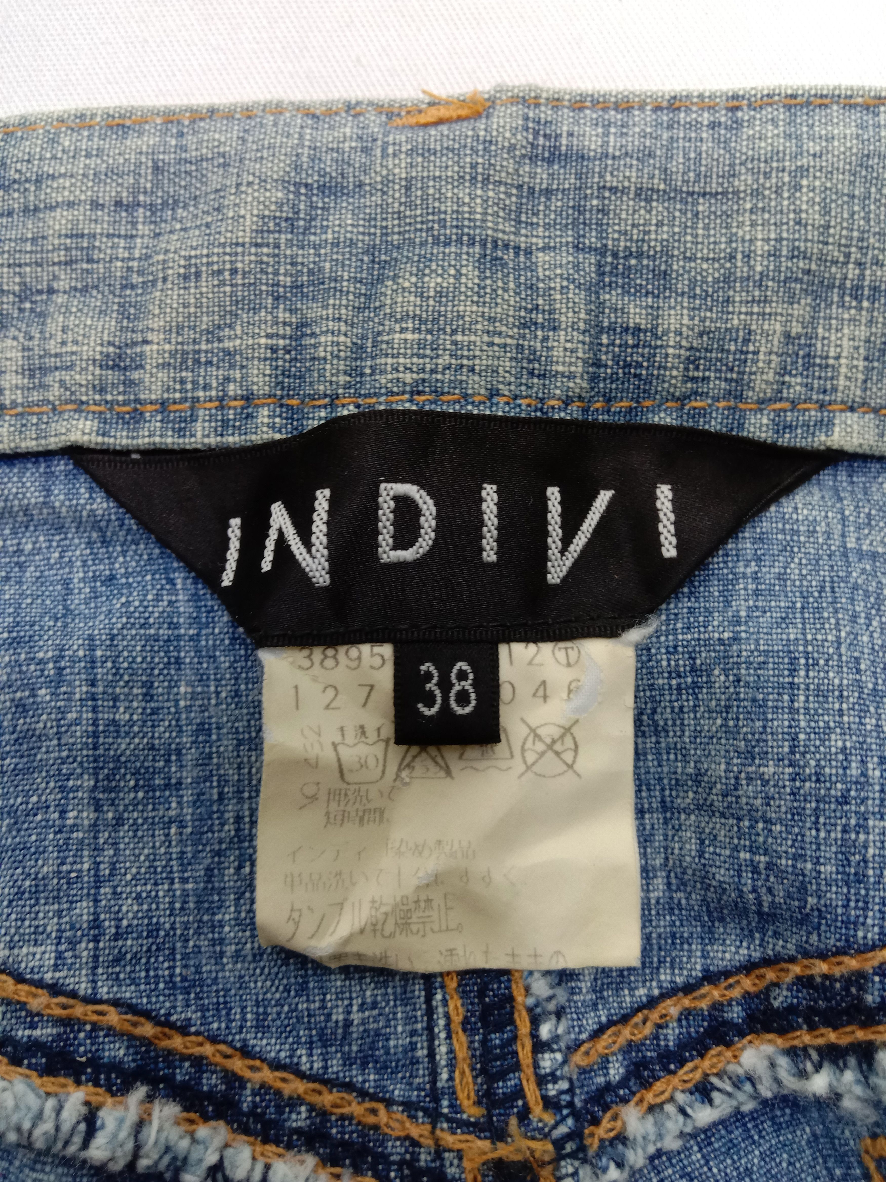 Japanese Brand Vintage Japanese Indivi Light Wash Flare Jeans Size 28" / US 6 / IT 42 - 12 Thumbnail