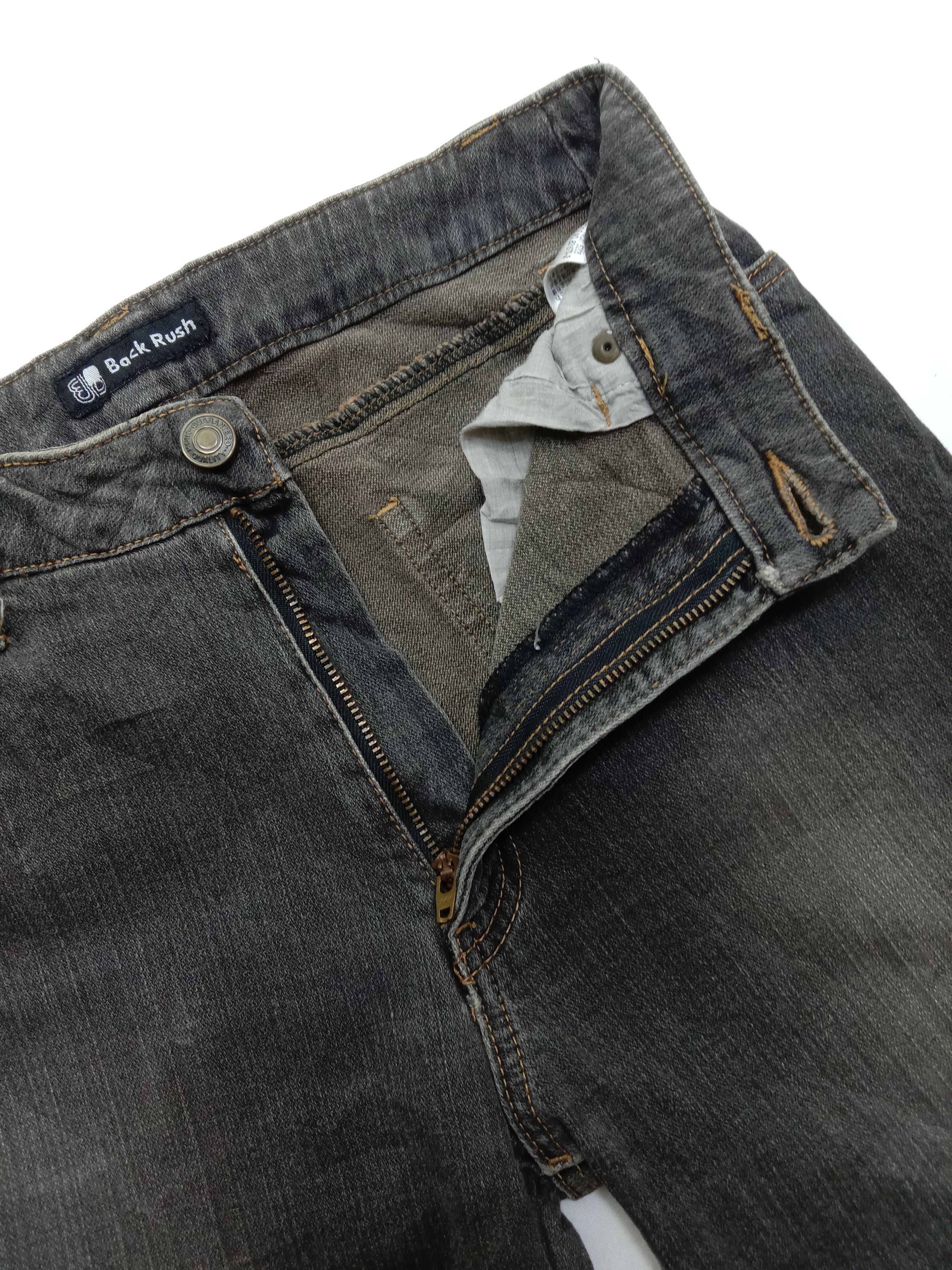 If Six Was Nine Flare Jeans Back Rush Faded Black Bell Bottom Denim Size 27" / US 4 / IT 40 - 14 Thumbnail