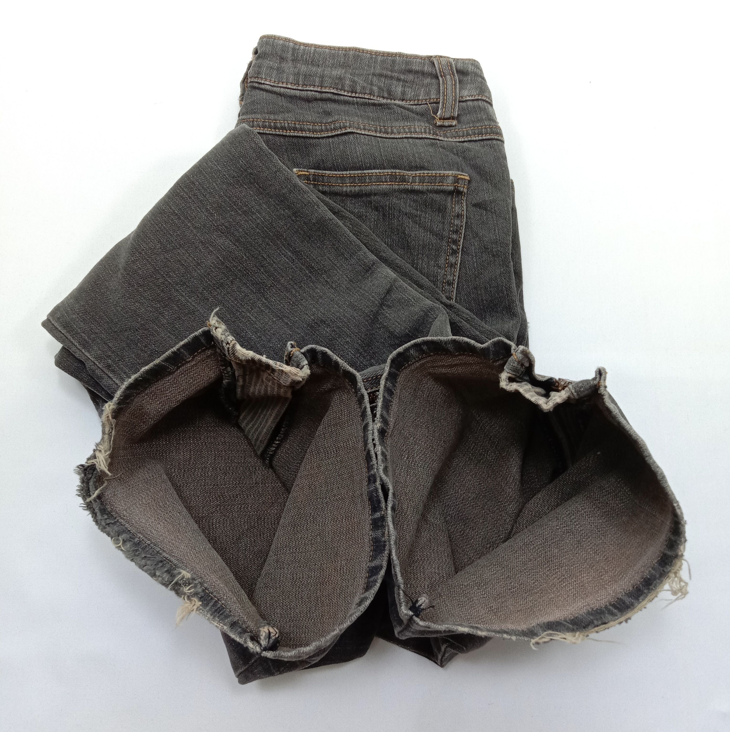If Six Was Nine Flare Jeans Back Rush Faded Black Bell Bottom Denim Size 27" / US 4 / IT 40 - 16 Thumbnail