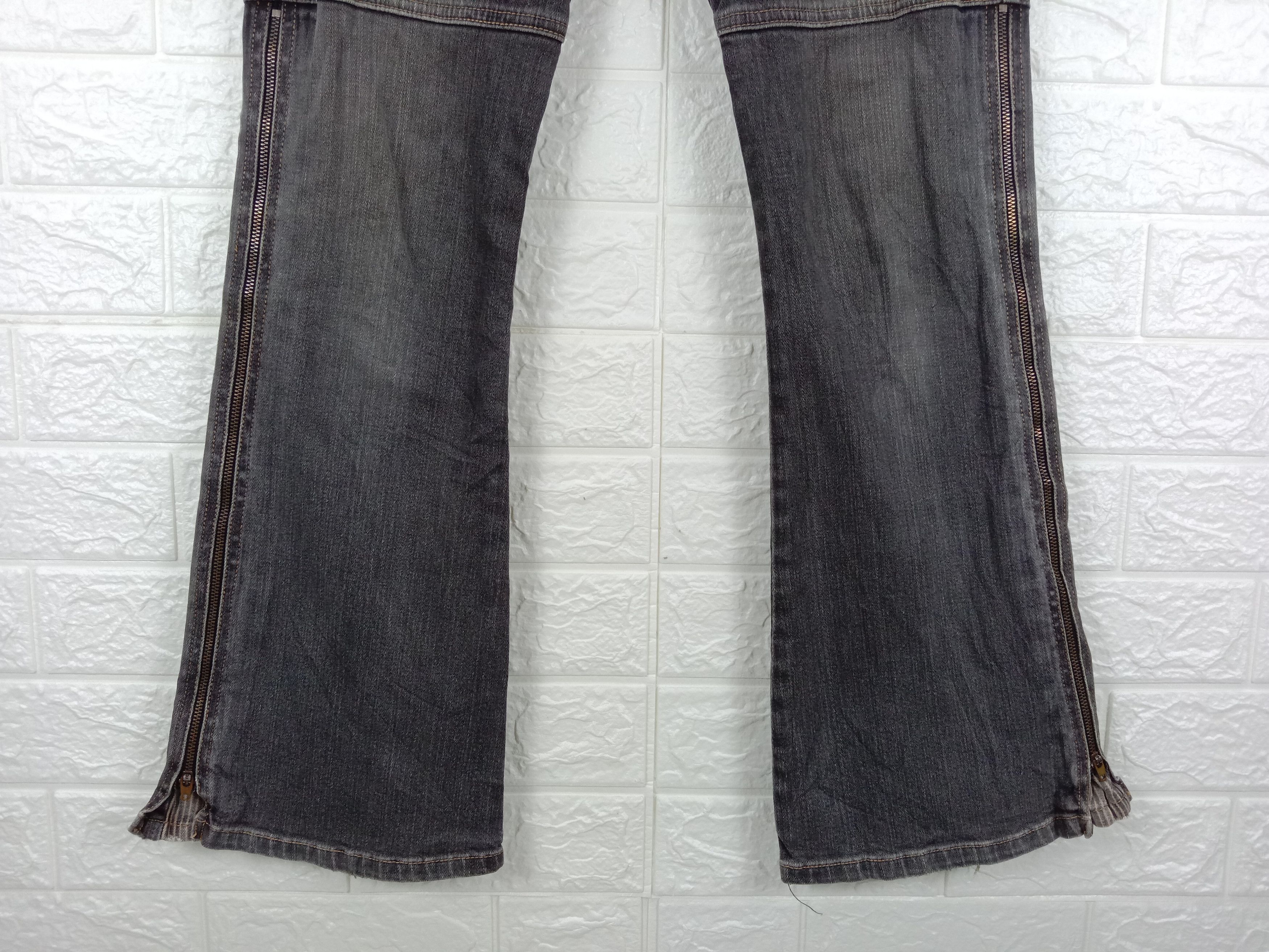 If Six Was Nine Flare Jeans Back Rush Faded Black Bell Bottom Denim Size 27" / US 4 / IT 40 - 6 Thumbnail