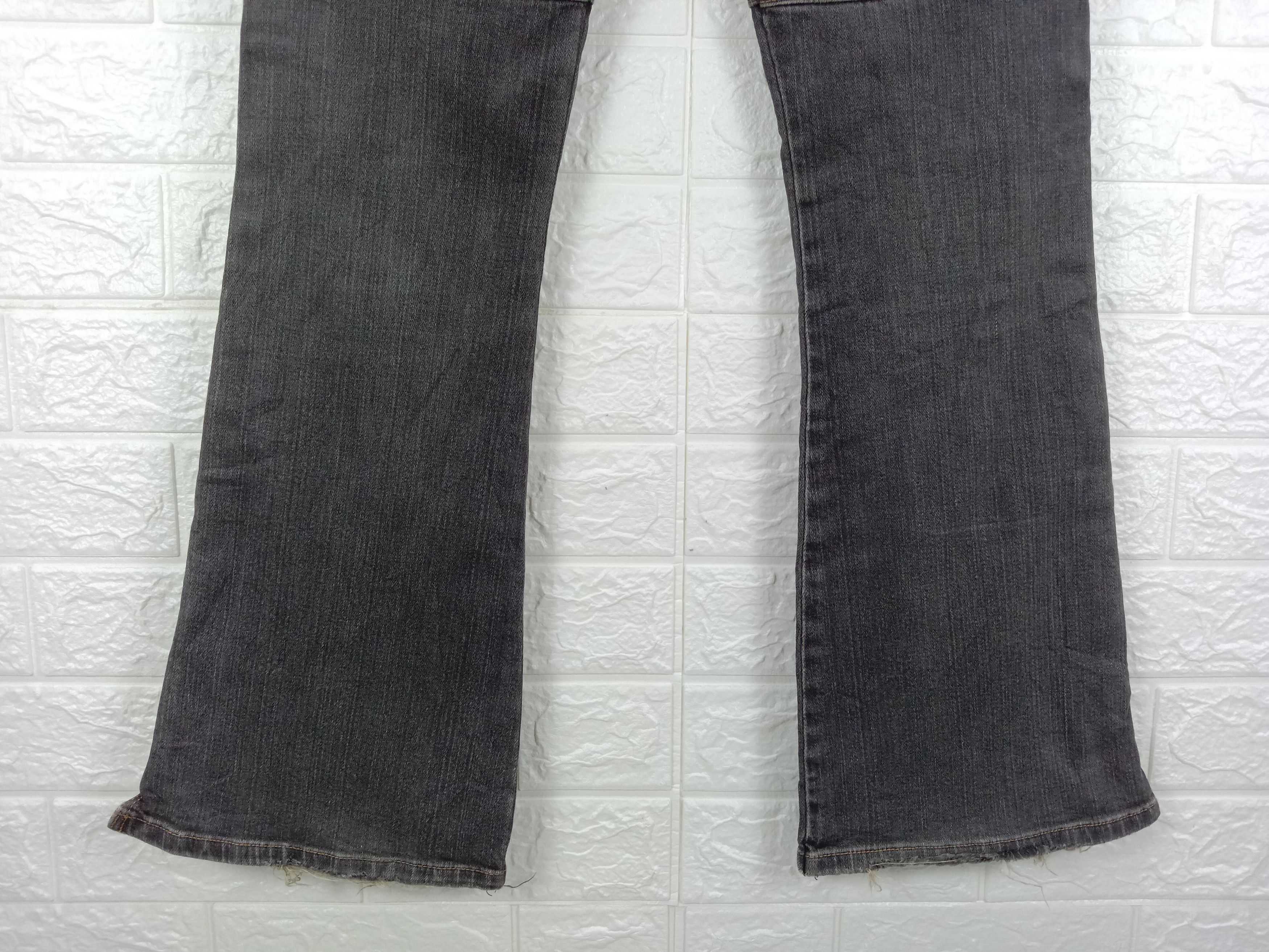 If Six Was Nine Flare Jeans Back Rush Faded Black Bell Bottom Denim Size 27" / US 4 / IT 40 - 11 Thumbnail