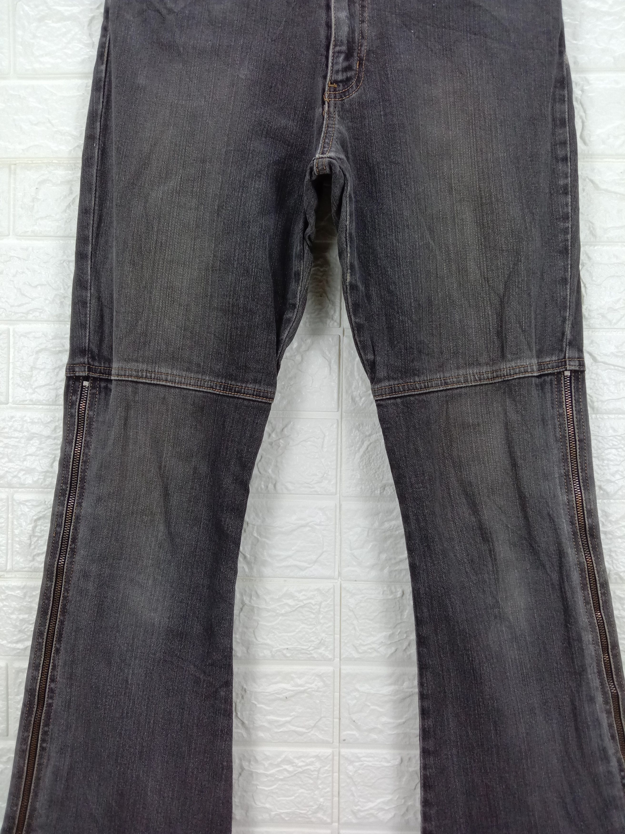 If Six Was Nine Flare Jeans Back Rush Faded Black Bell Bottom Denim Size 27" / US 4 / IT 40 - 5 Thumbnail