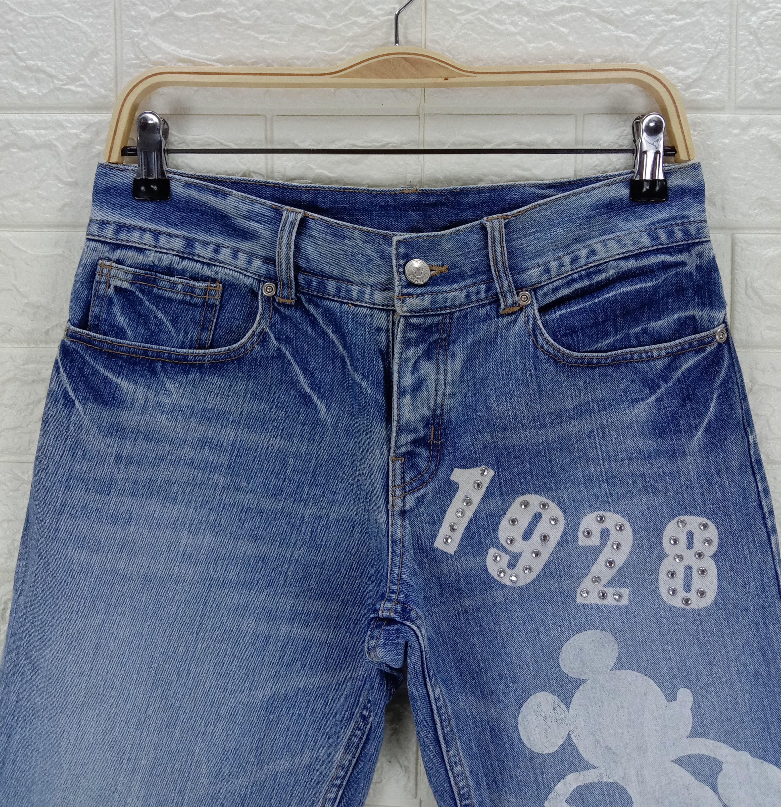 Mickey Mouse Vintage Mickey Mouse x Disney Jeans Size US 30 / EU 46 - 2 Thumbnail