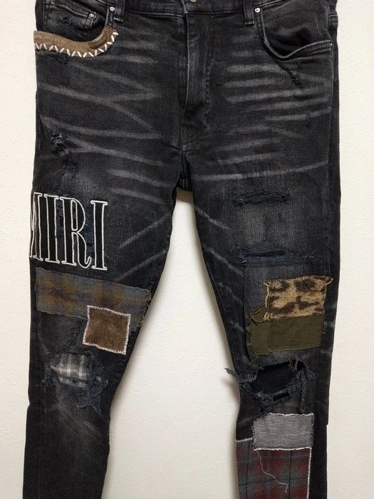 Amiri Grunge Patch Jeans Size US 32 / EU 48 - 3 Thumbnail