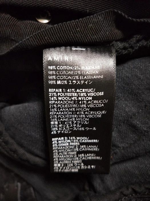 Amiri Grunge Patch Jeans Size US 32 / EU 48 - 7 Thumbnail