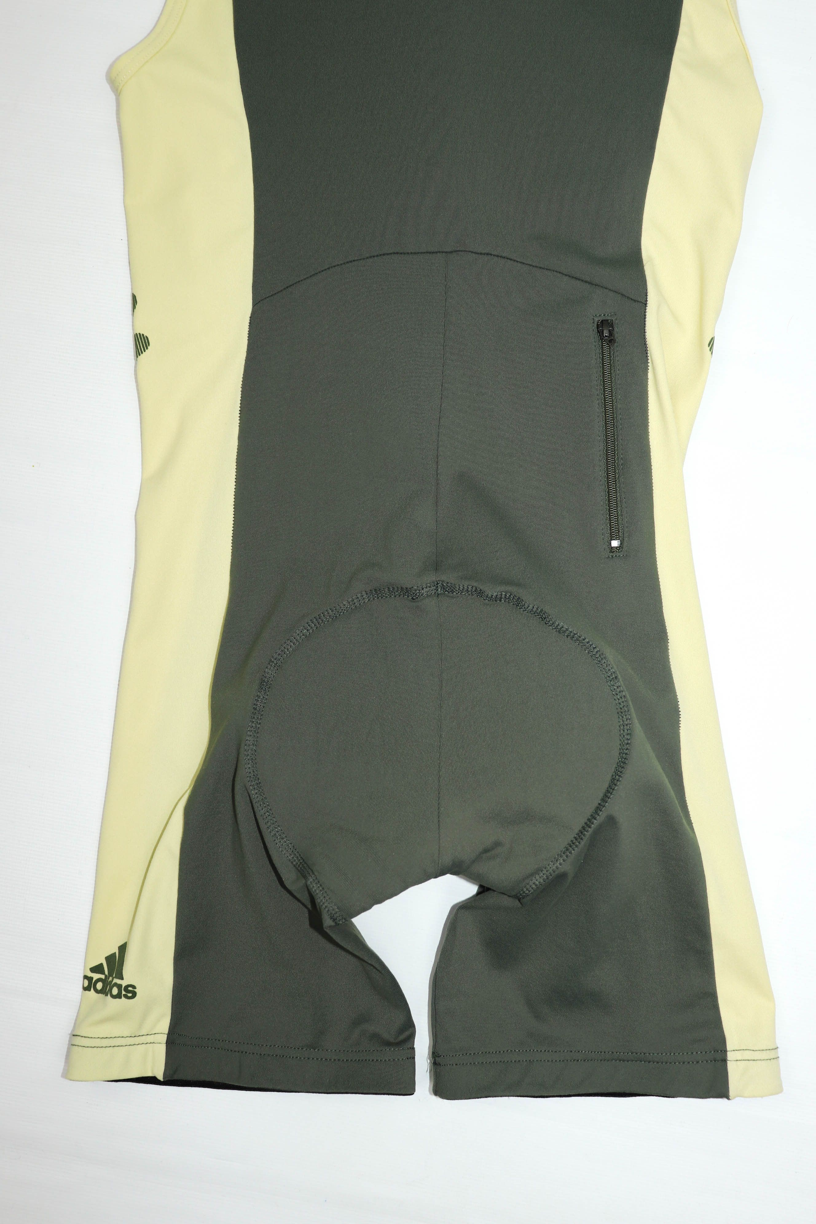 Adidas × Vintage Adidas Vintage Women's Olive/Cream Cycling Bib Shorts Suit Size 30" / US 8 / IT 44 - 6 Thumbnail