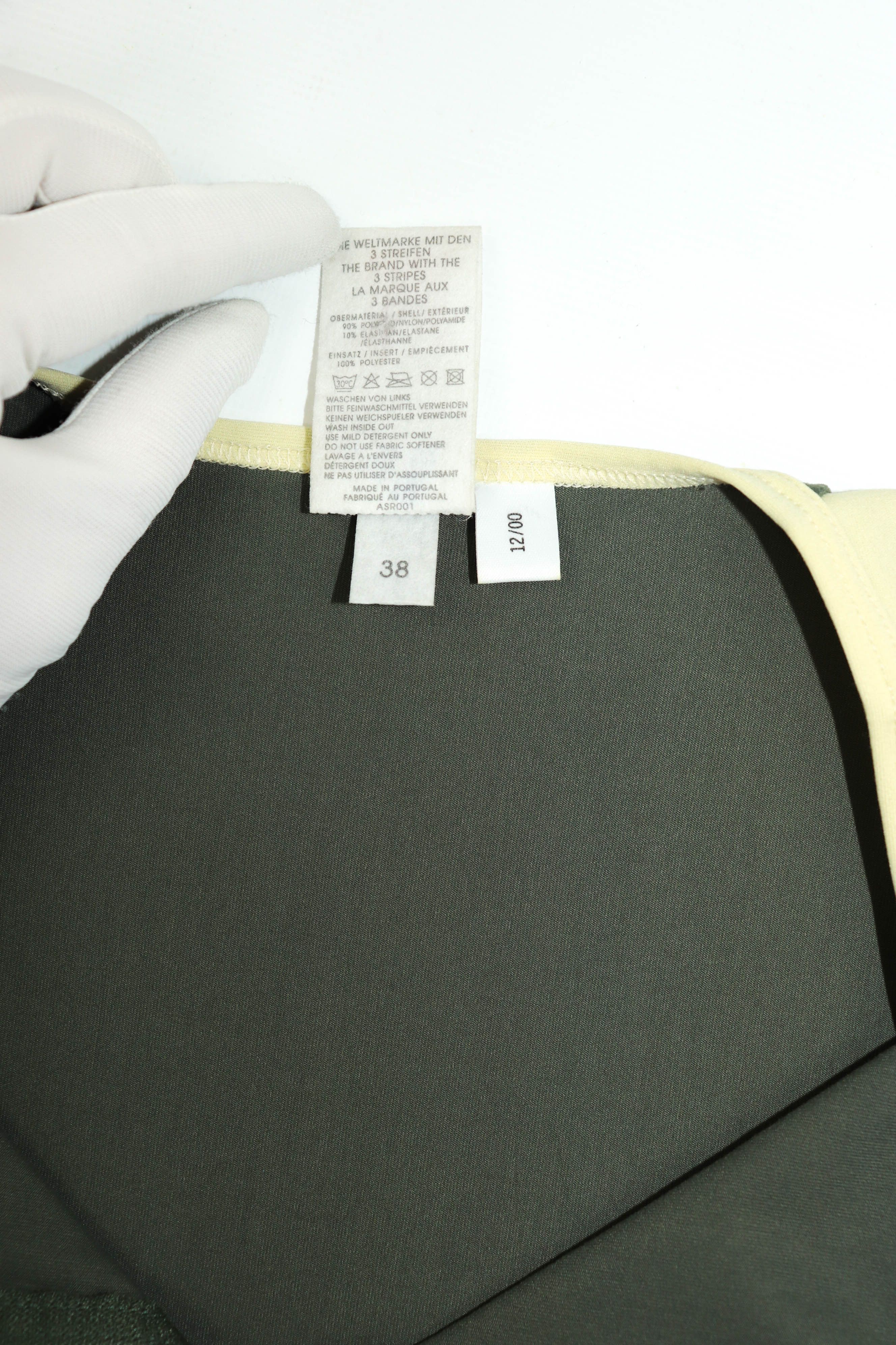 Adidas × Vintage Adidas Vintage Women's Olive/Cream Cycling Bib Shorts Suit Size 30" / US 8 / IT 44 - 10 Thumbnail