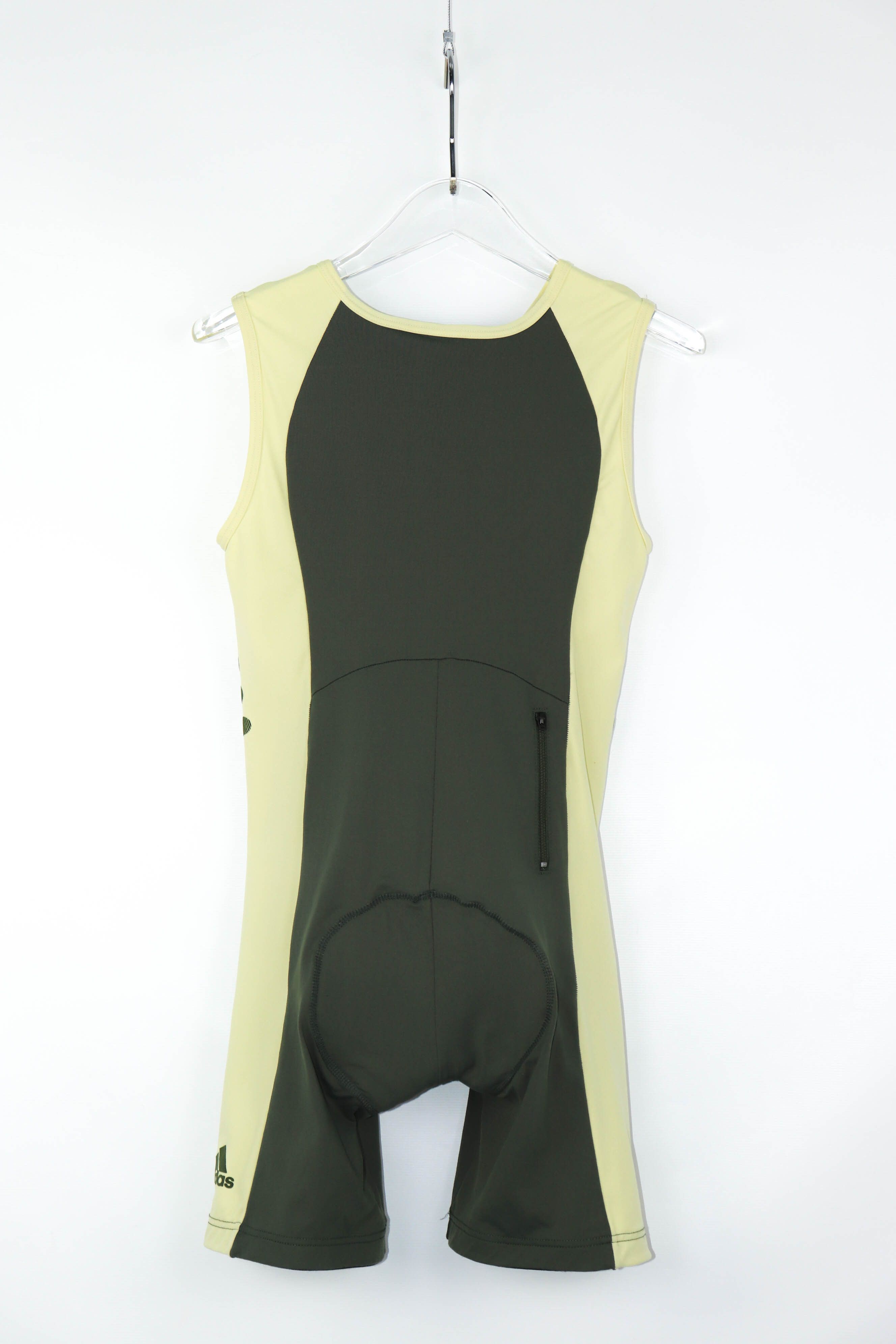 Adidas × Vintage Adidas Vintage Women's Olive/Cream Cycling Bib Shorts Suit Size 30" / US 8 / IT 44 - 4 Thumbnail