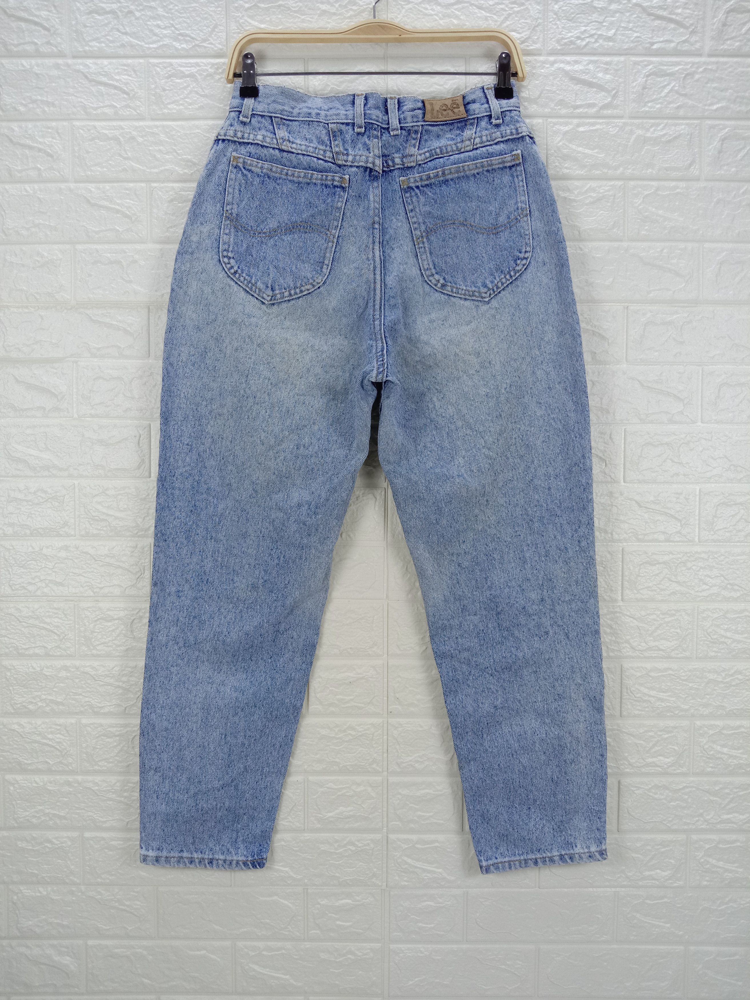 Lee Vintage 90s Lee Light Wash Mom Fit Jeans Size 28" / US 6 / IT 42 - 5 Thumbnail