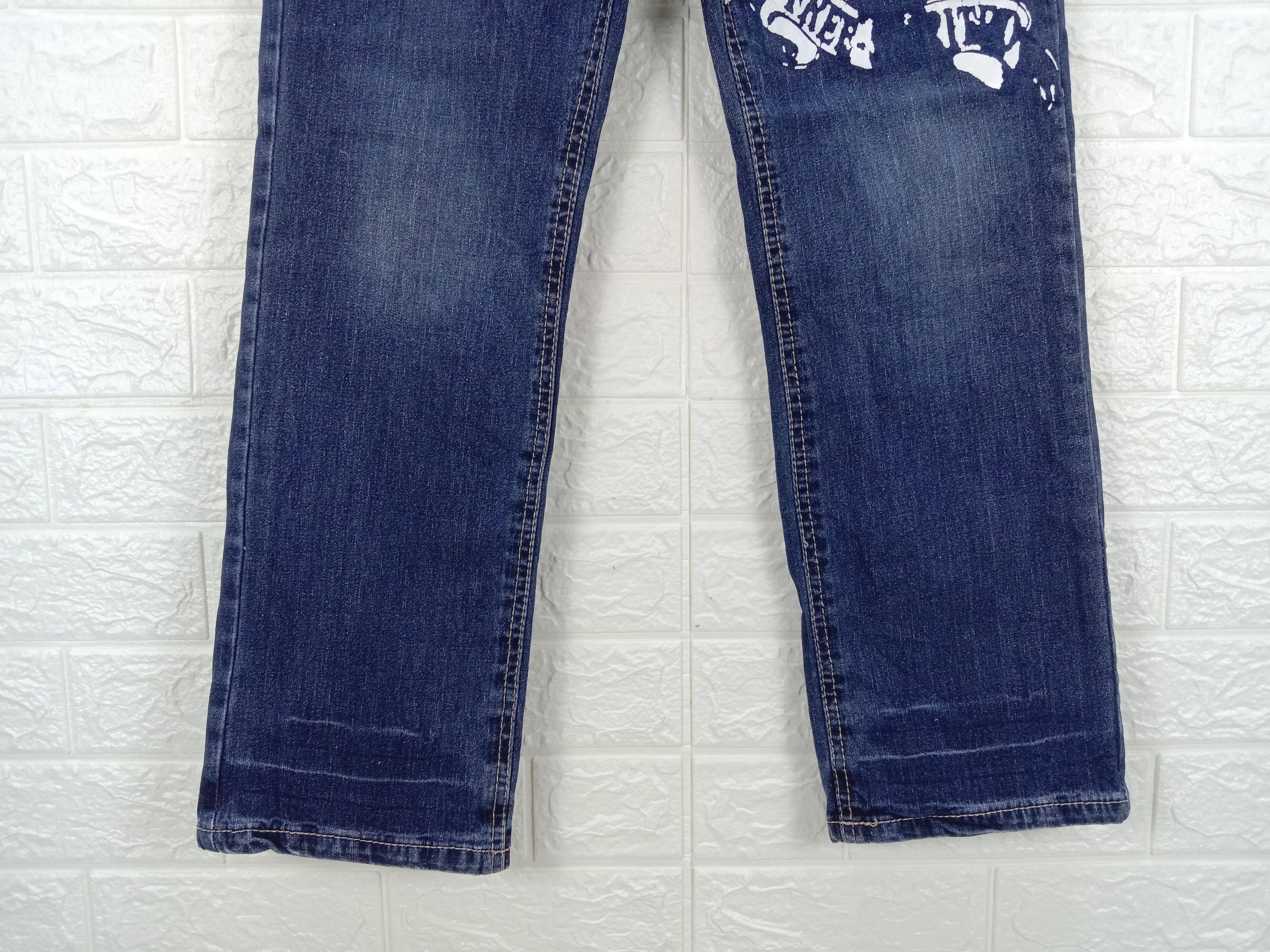 Beauty Beast Vintage Japanese Skulls Printed Jeans Size 28" / US 6 / IT 42 - 8 Thumbnail