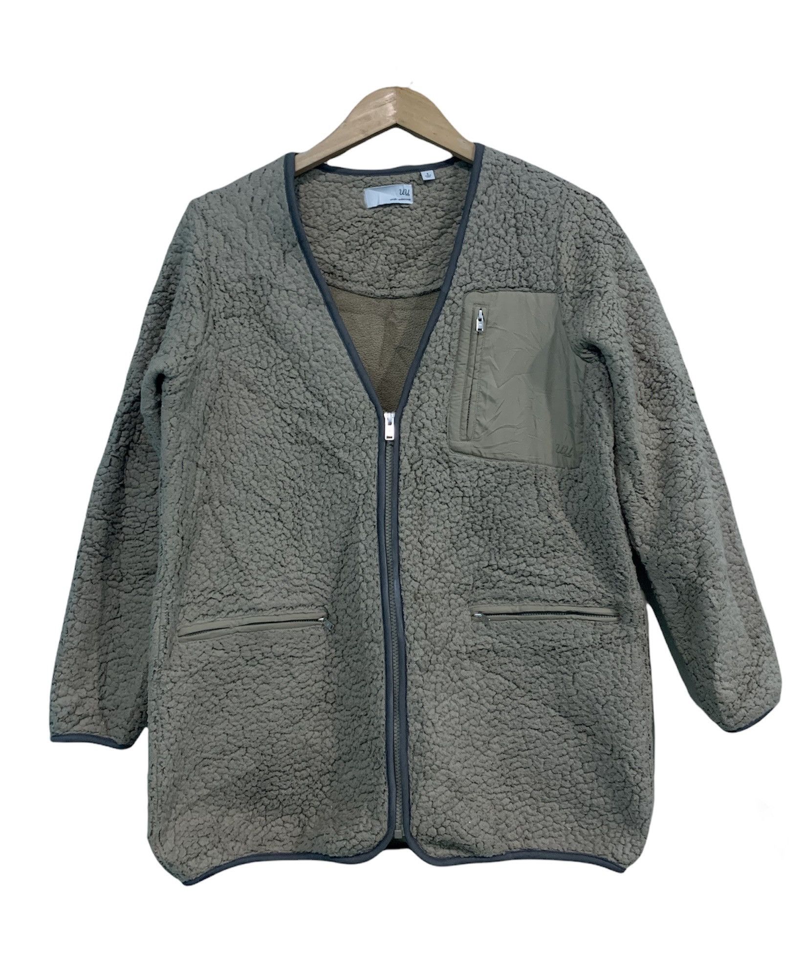UU By Undercover X Uniqlo Sherpa Fleence Zip Up
