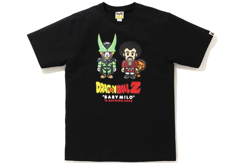 Bape BAPE x Dragon Ball Z Baby Milo Mr Satan & Cell Tee Black Size US M / EU 48-50 / 2 - 2 Thumbnail