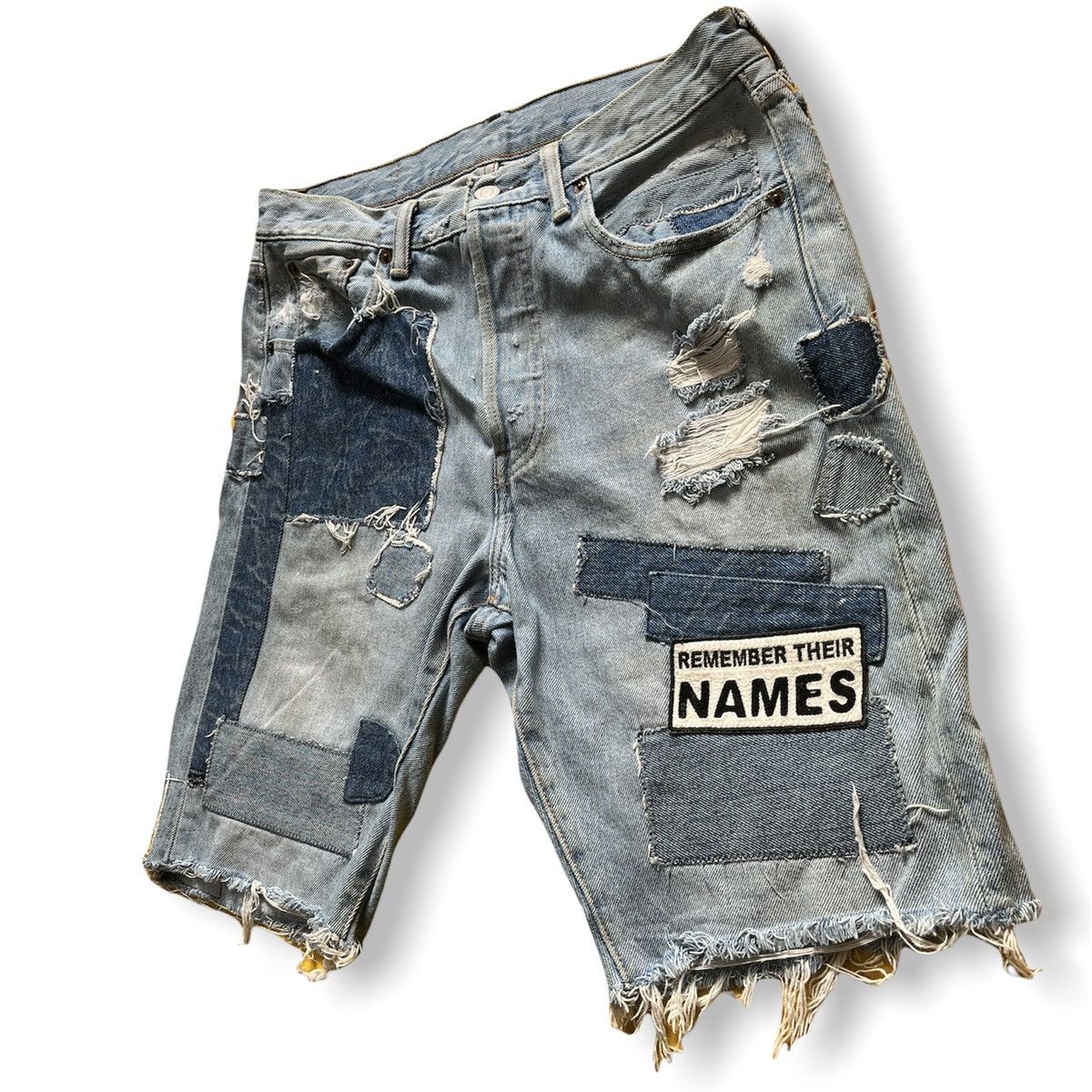 Levi's VINTAGE DISTRESSED LEVI'S 501 PATCHWORKS SHORTS Size US 30 / EU 46 - 5 Thumbnail