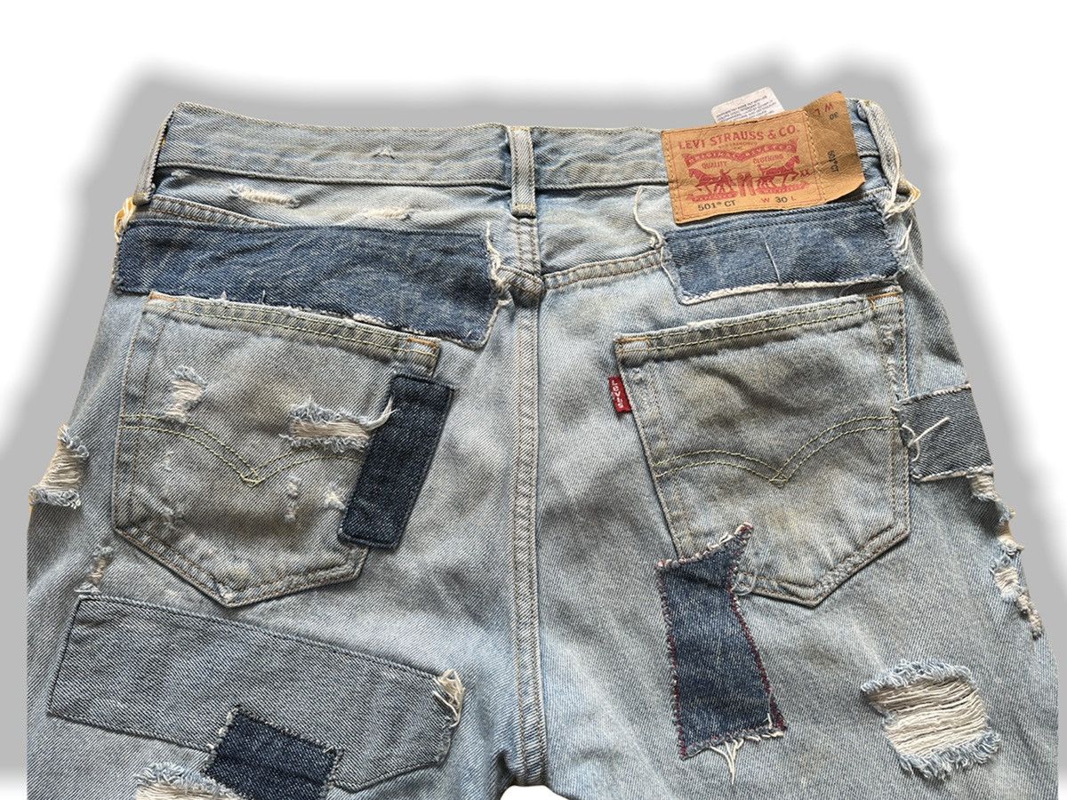 Levi's VINTAGE DISTRESSED LEVI'S 501 PATCHWORKS SHORTS Size US 30 / EU 46 - 9 Thumbnail