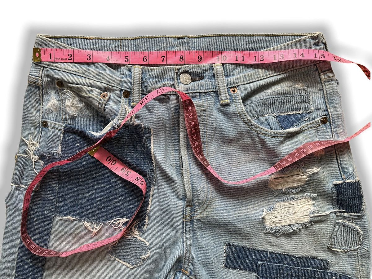 Levi's VINTAGE DISTRESSED LEVI'S 501 PATCHWORKS SHORTS Size US 30 / EU 46 - 2 Thumbnail