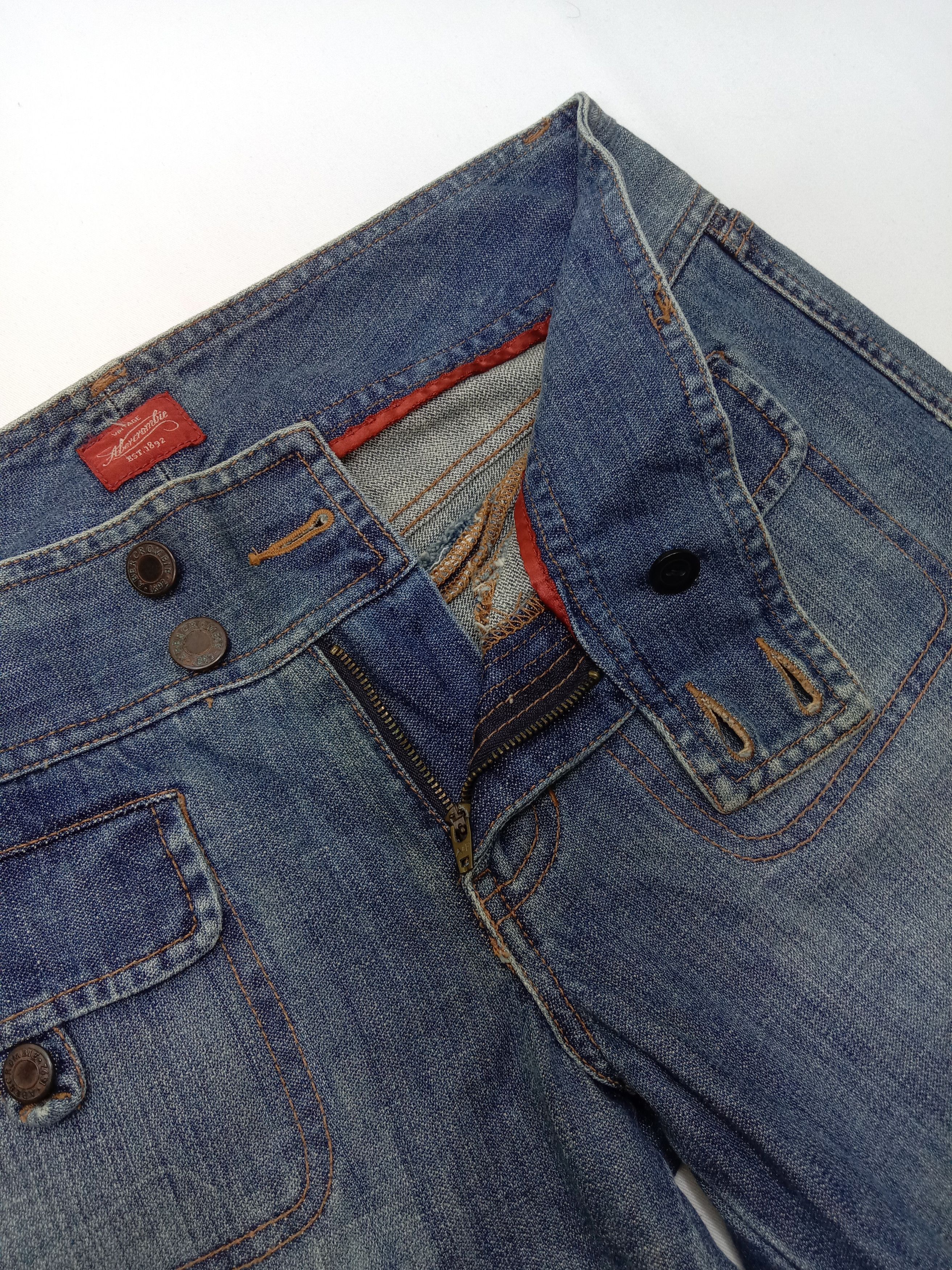 Abercrombie & Fitch Vintage Abercrombie Bush Bell Bottom Flare Jeans Size 31" - 9 Thumbnail